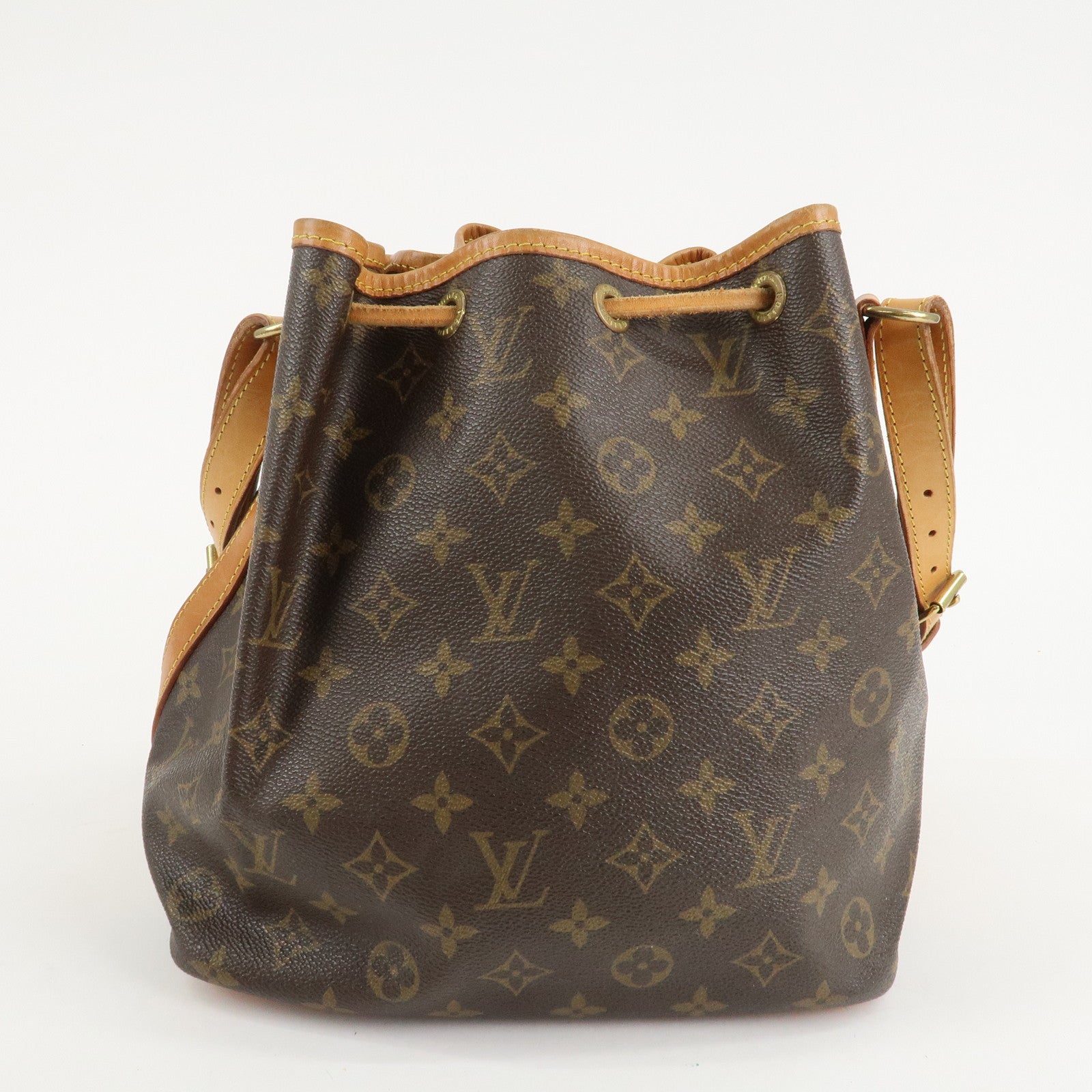 Louis Vuitton Monogram Petit Noe Shoulder Bag Brown M42226