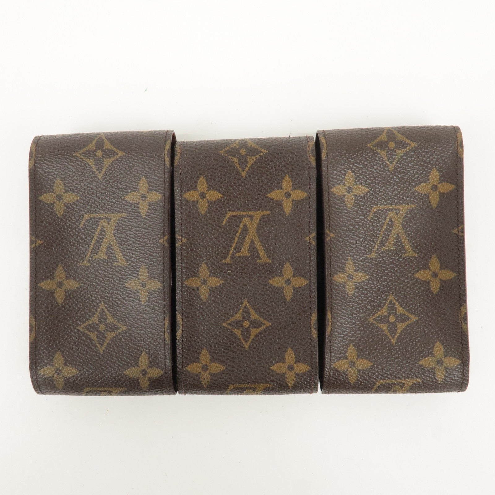 Louis Vuitton Set of 3 Monogram Etui Cigaret Cigarette Case M63024 Used