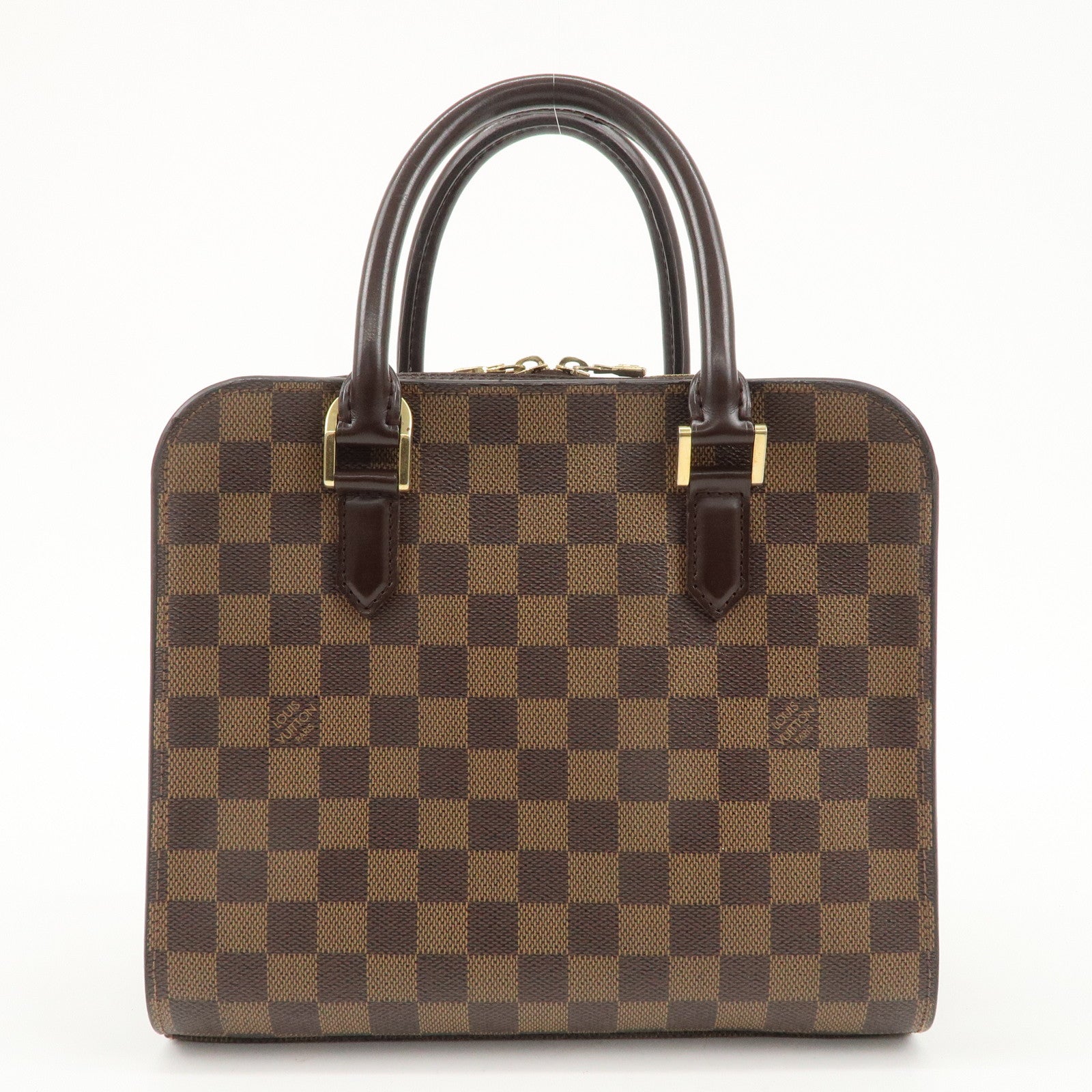 Louis Vuitton Damier Ebene Triana Hand Bag Brown N51155