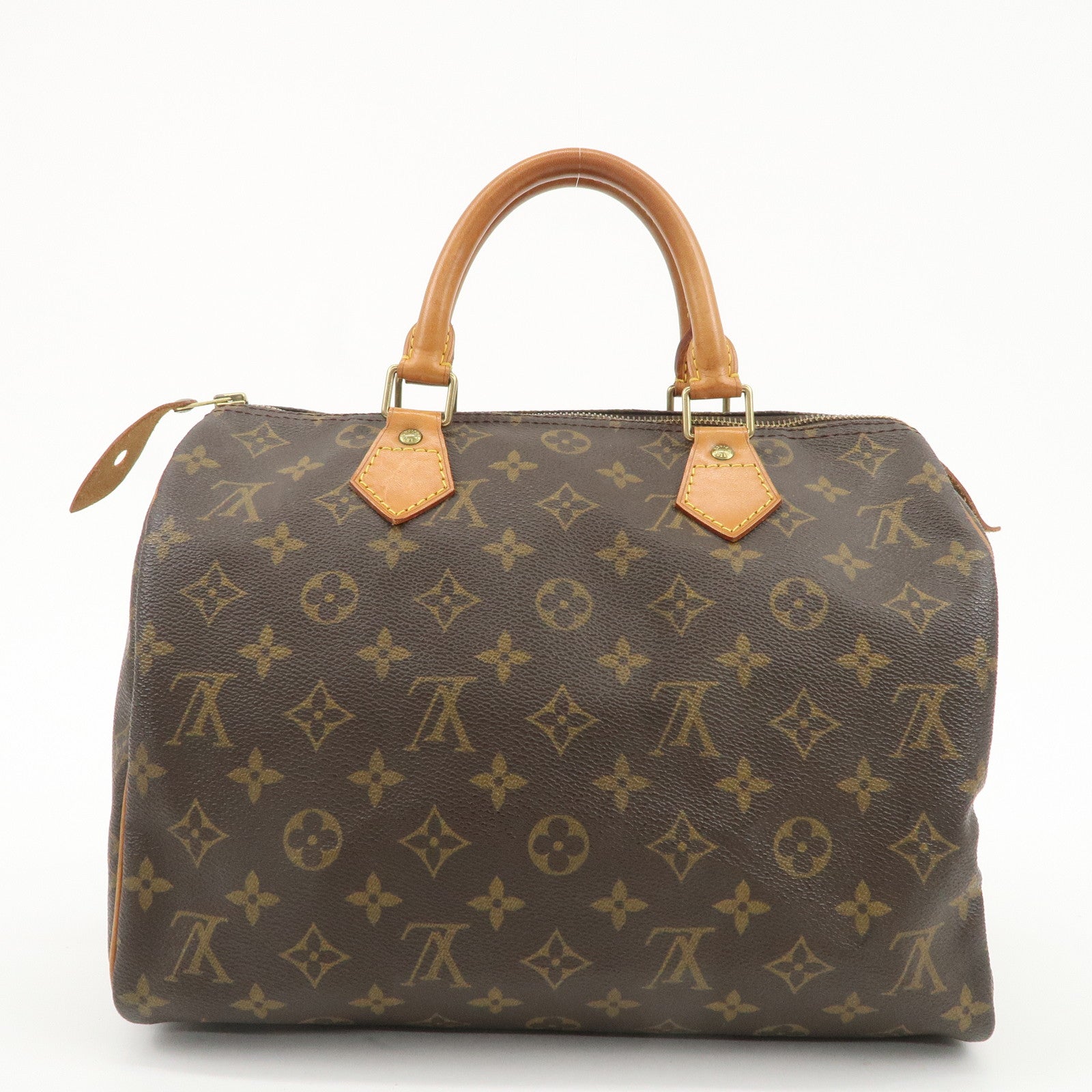 Louis Vuitton Monogram Speedy 30 Hand Bag Boston Bag M41108 Used