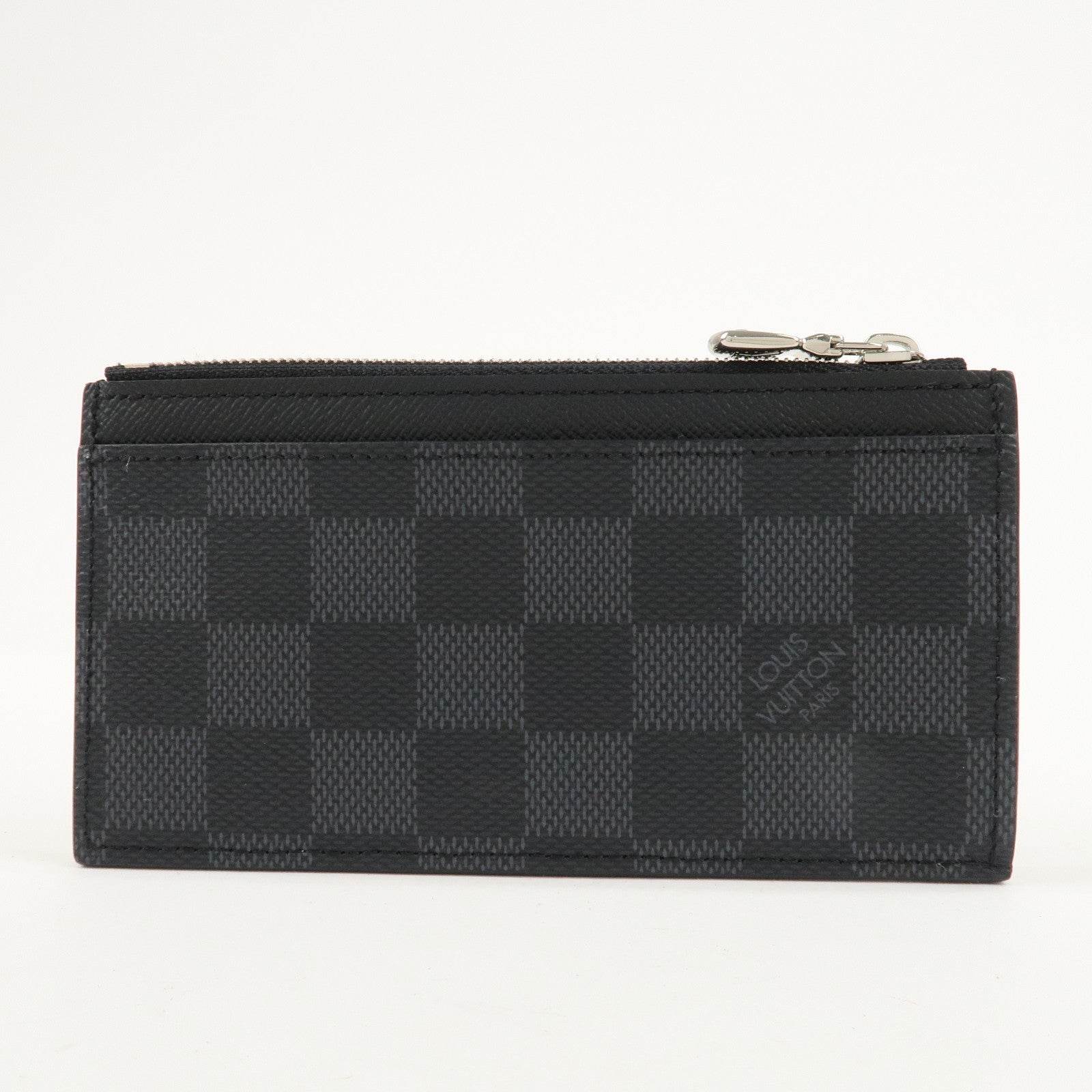 Louis Vuitton Damier Graphite Coin Card Holder Card Case N64038 Used