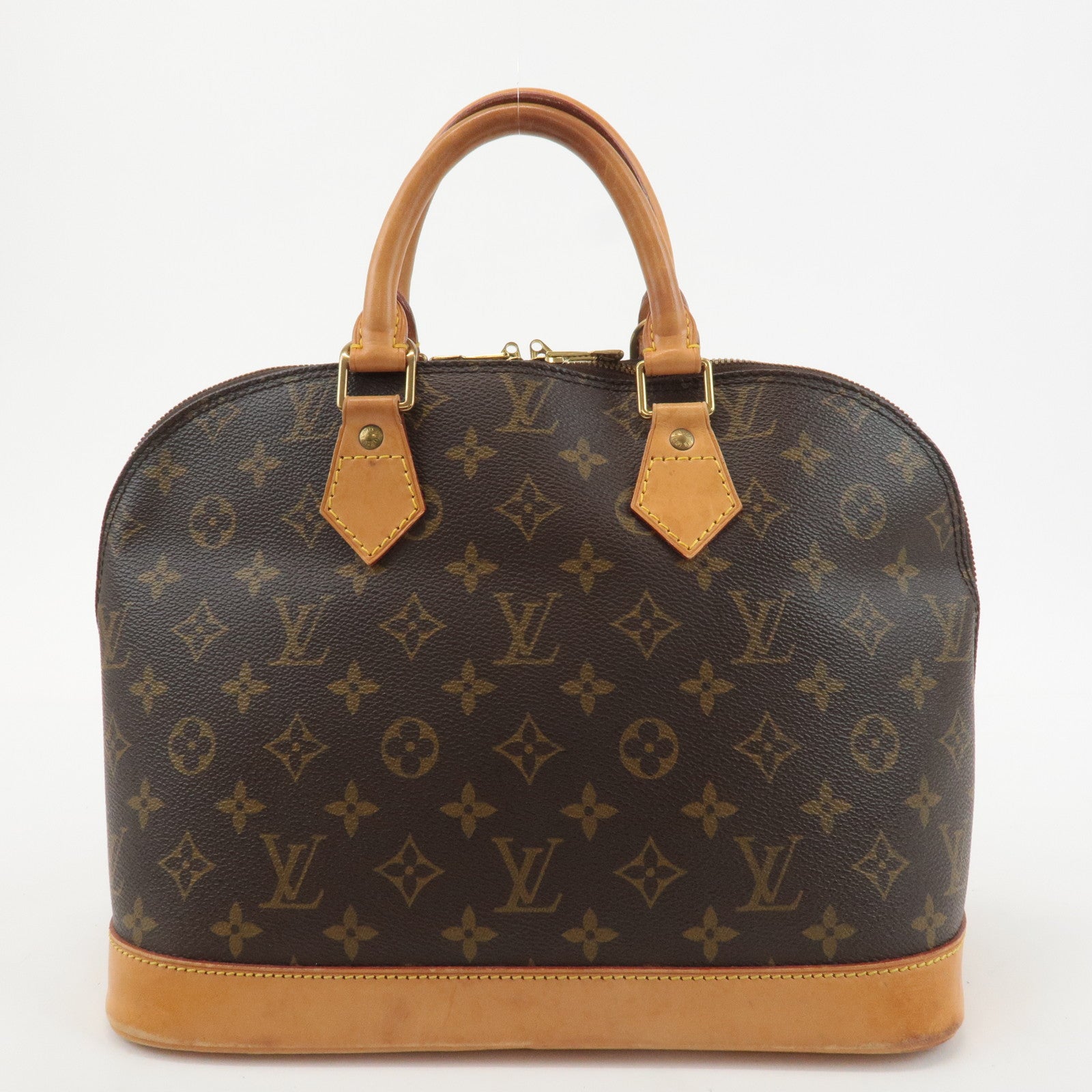 Louis Vuitton Monogram Alma Hand Bag Brown Brown M51130