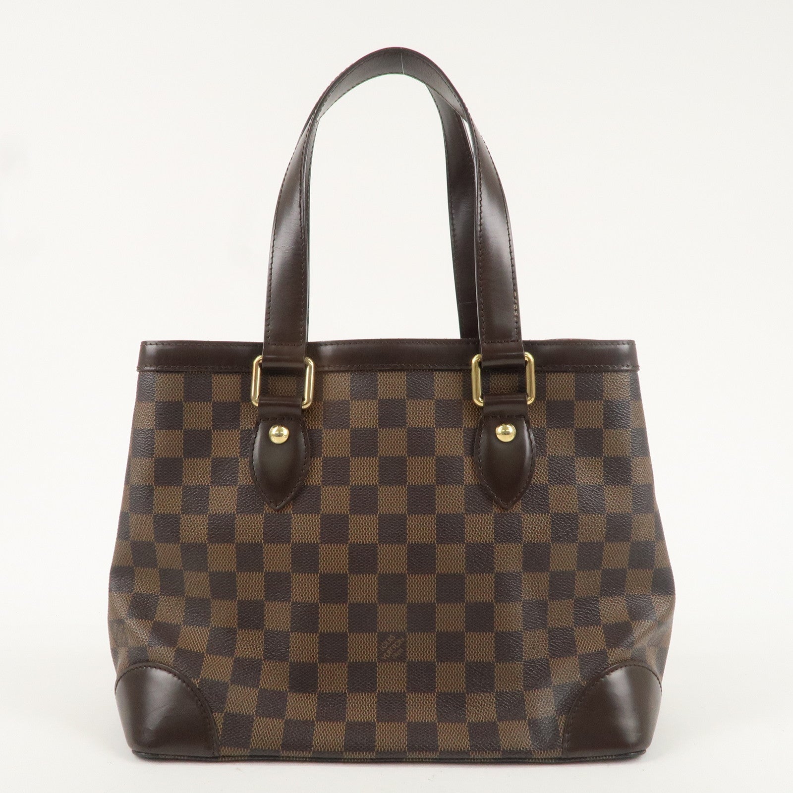 Louis Vuitton Damier Ebene Hampstead PM Hand Bag Tote Bag N51205