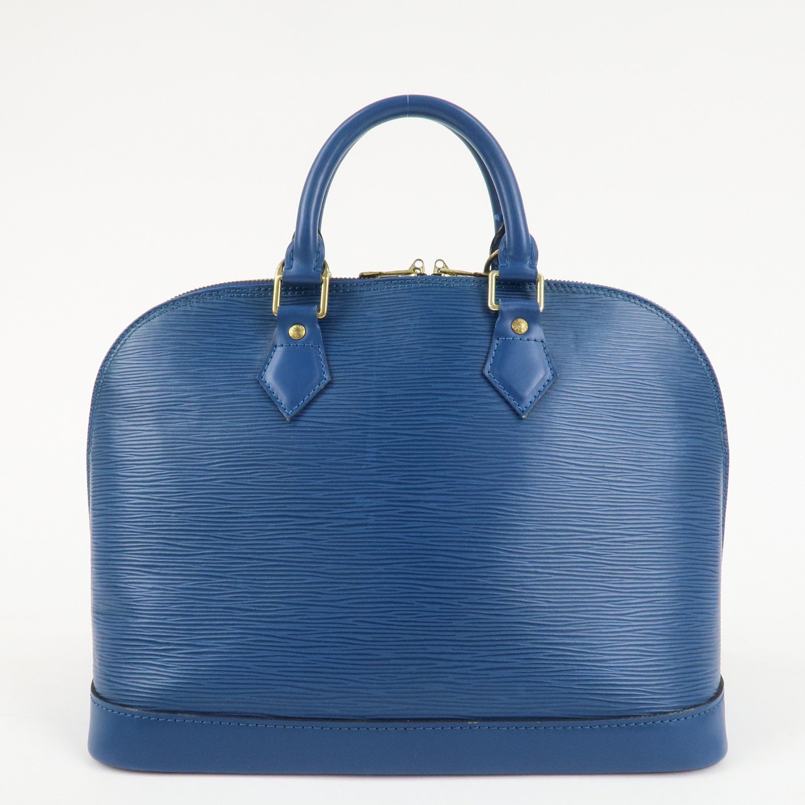 Louis Vuitton Epi Alma Hand Bag Toledo Blue M52145