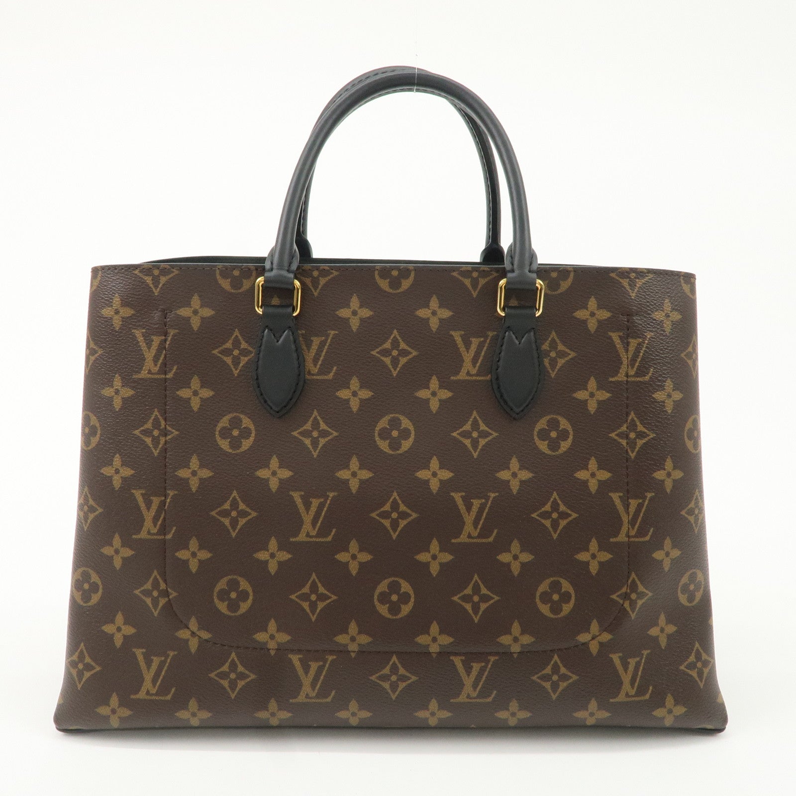 Louis Vuitton Monogram Flower Tote 2Way Hand Bag Noir M43550