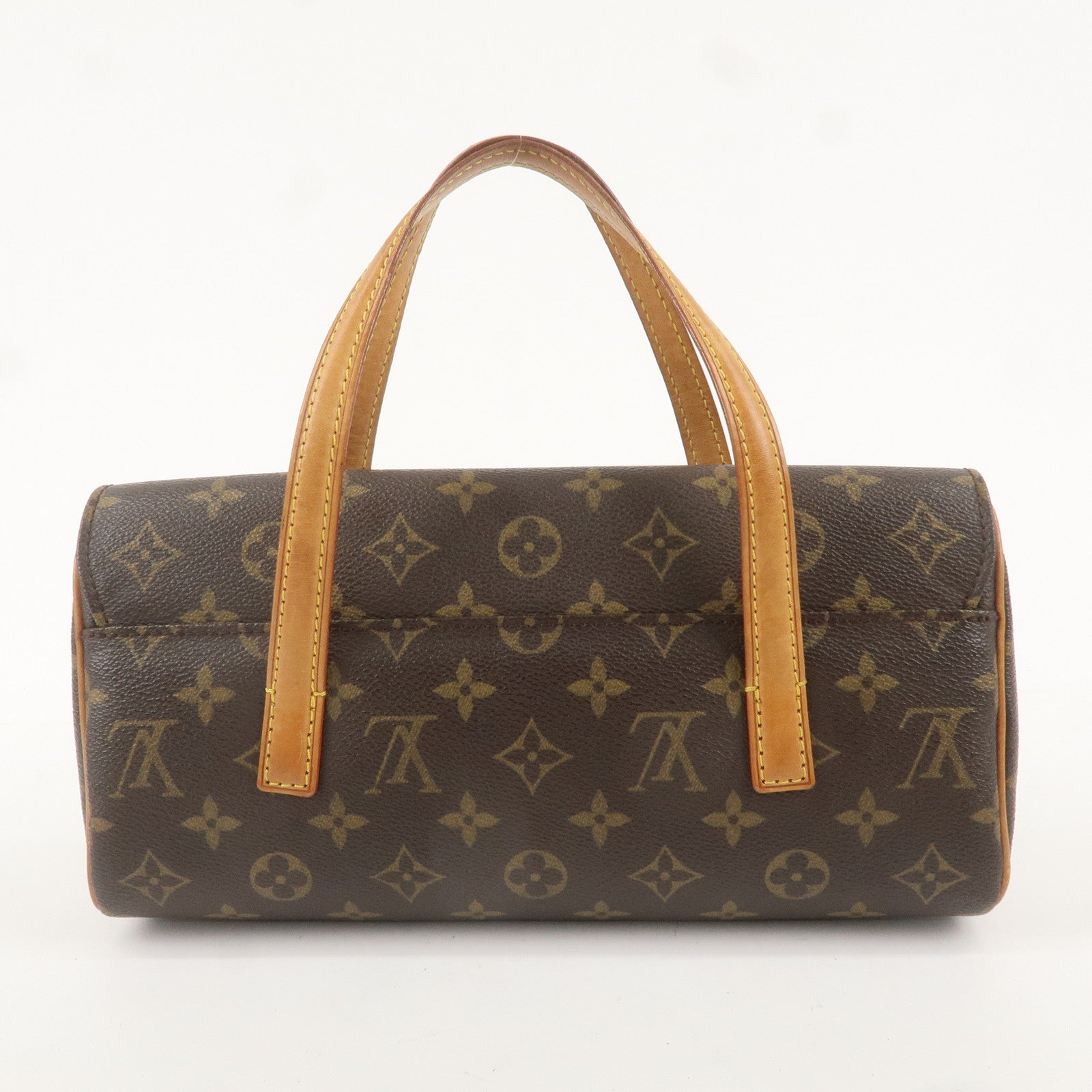 Louis Vuitton Monogram Sonatine Hand Bag Brown M51902