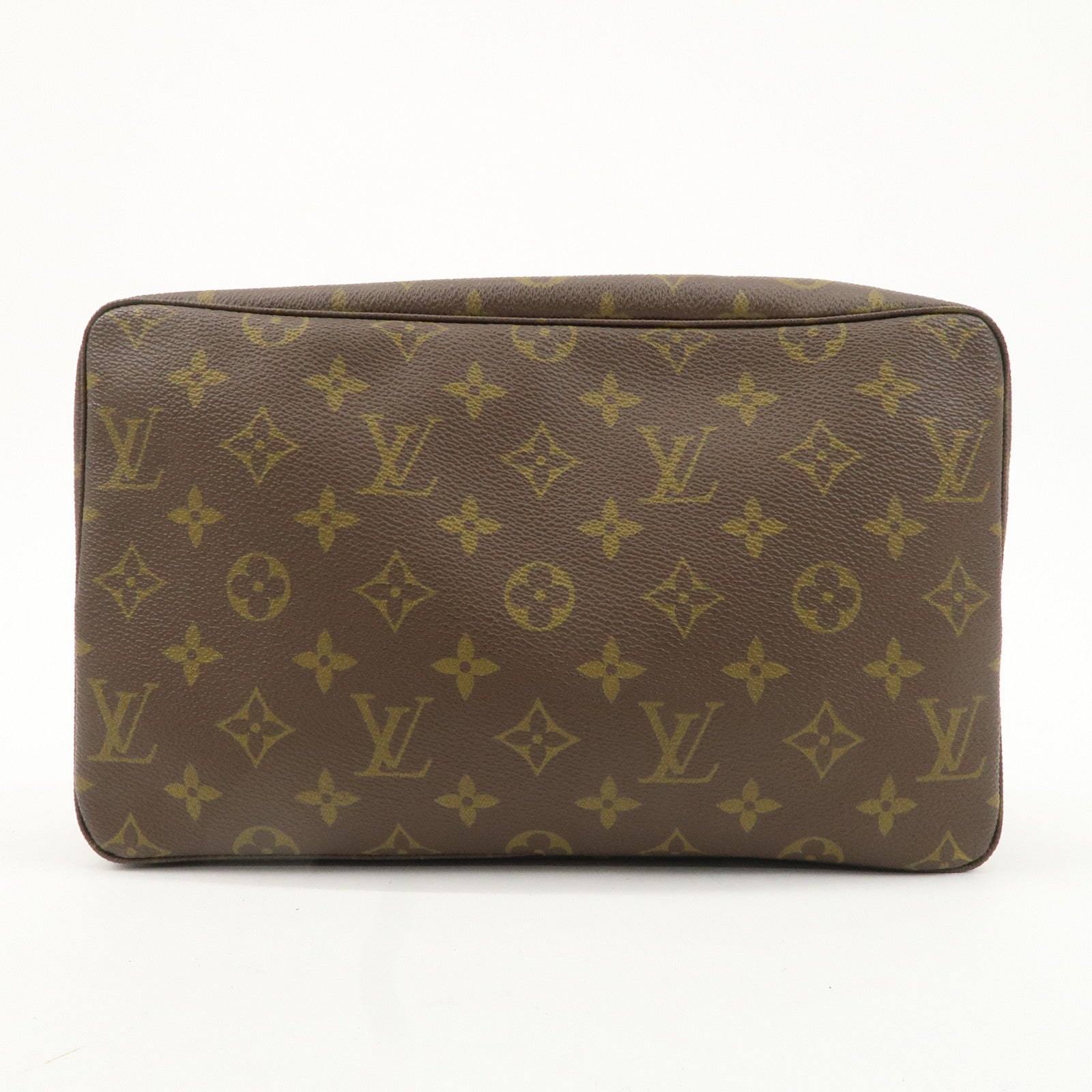 Louis Vuitton Monogram Trousse Toilette 28 Pouch Brown M47522 Used