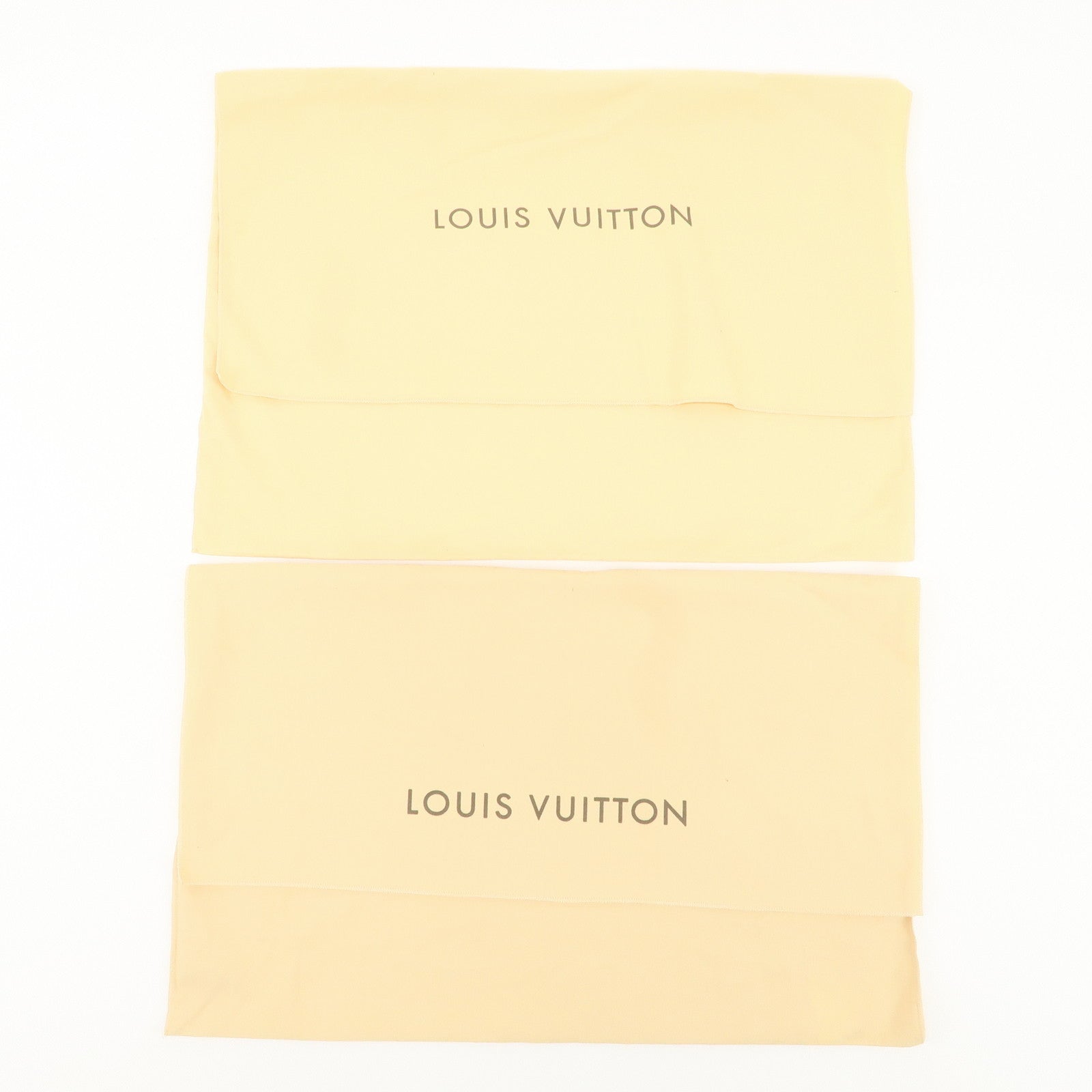 Louis Vuitton Set of 10 Dust Bag Flap Style Beige Brown Used