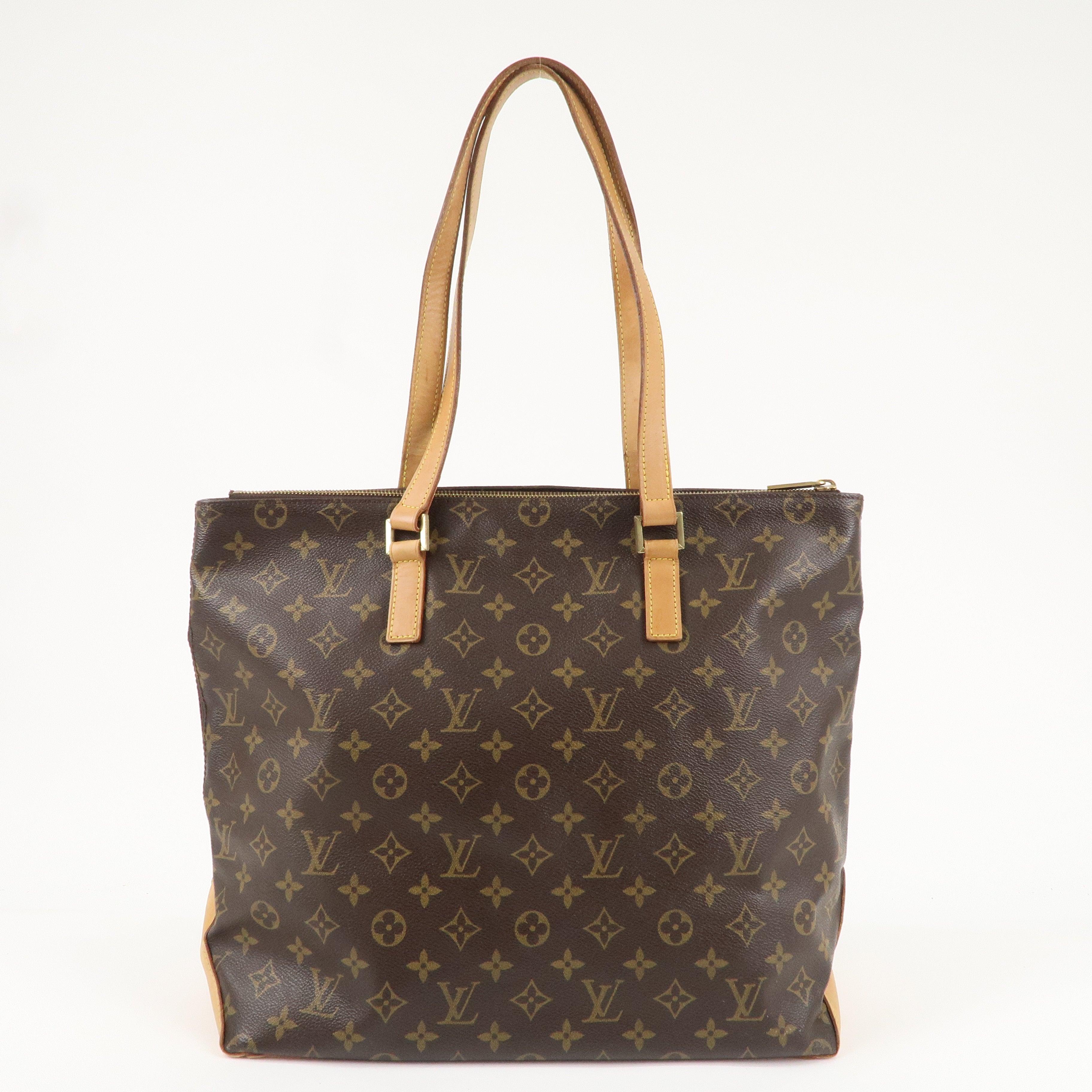 Louis Vuitton Monogram Cabas Mezzo Tote Bag Brown M51151