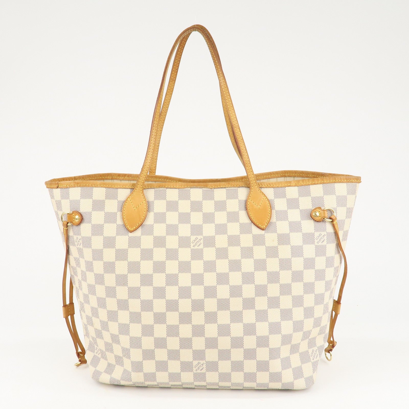 Louis Vuitton Damier Azur Neverfull MM Tote Bag N51107 Used