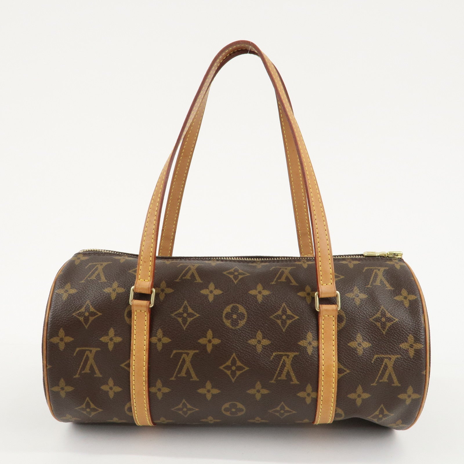 Louis Vuitton Monogram Papillon 30 Hand Bag Brown M51385 Used