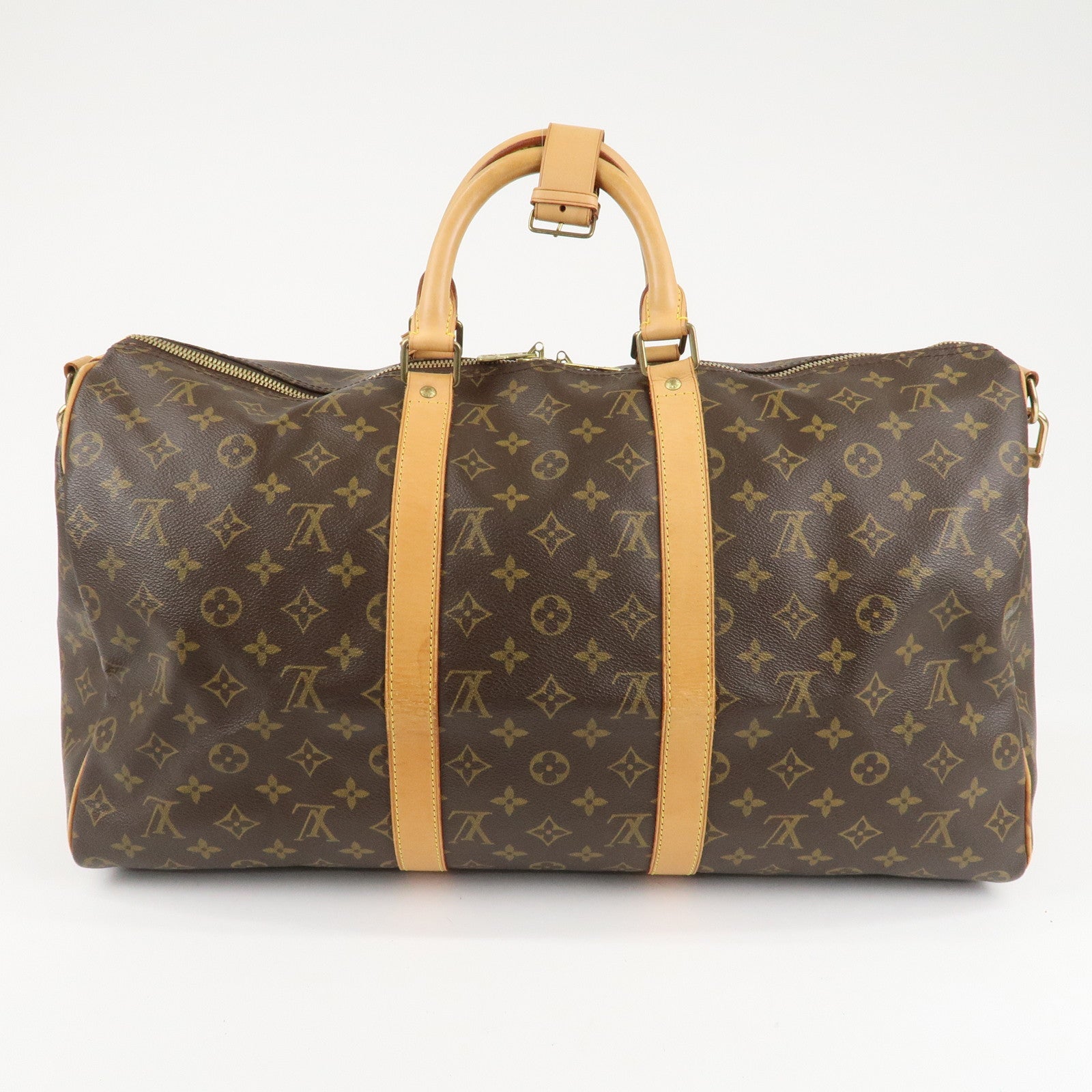 Louis Vuitton Monogram Keep All Bandouliere 50 Boston Bag M41416 Used