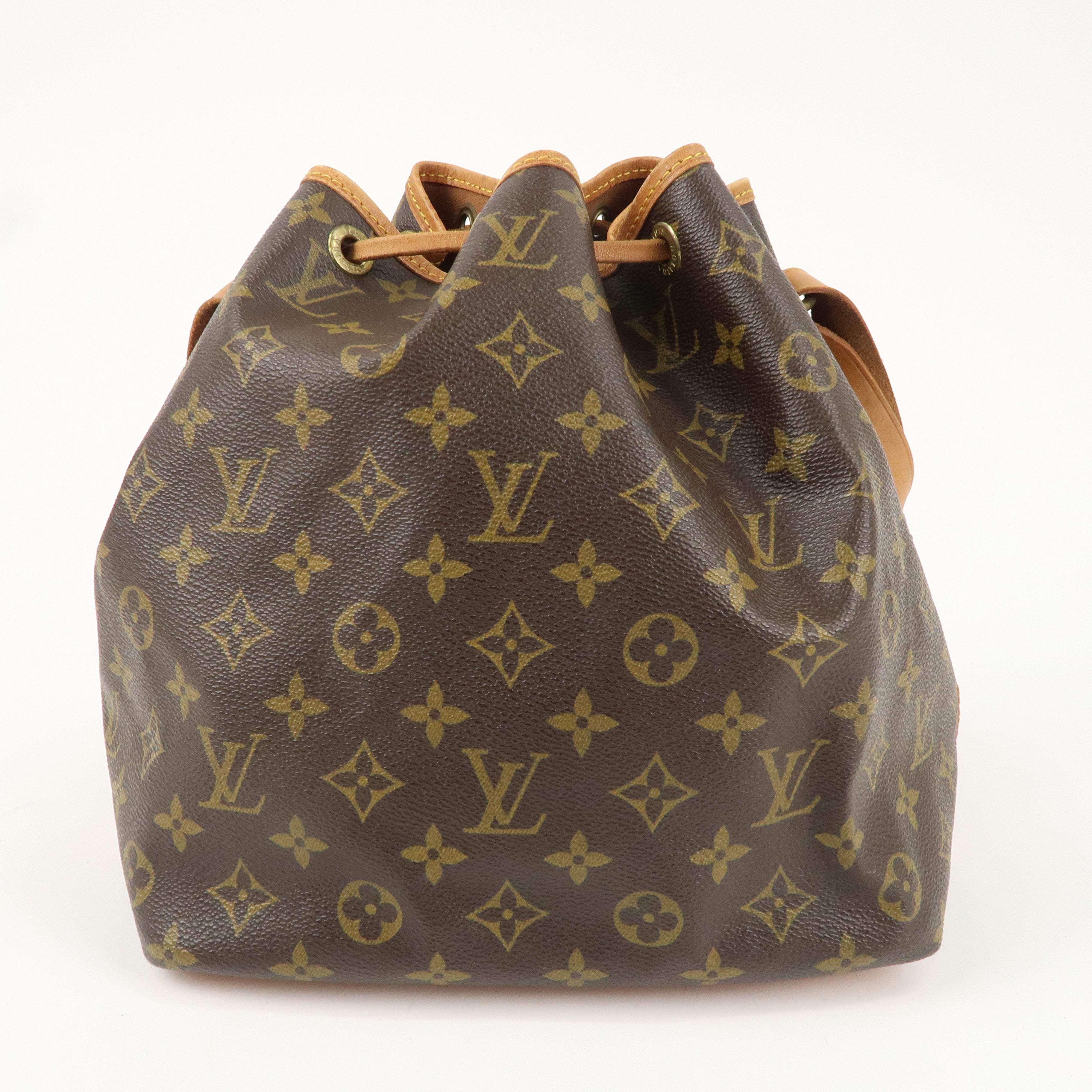 Louis Vuitton Monogram Petit Noe Shoulder Bag Brown M42226