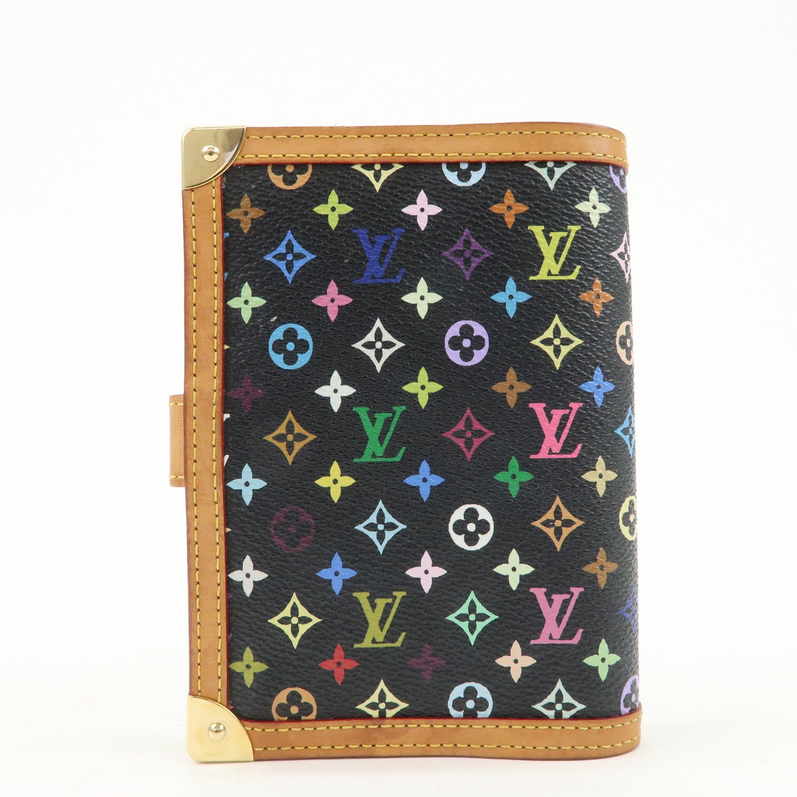 Louis Vuitton Monogram Multi Color Agenda PM Planner Cover R20895 Used