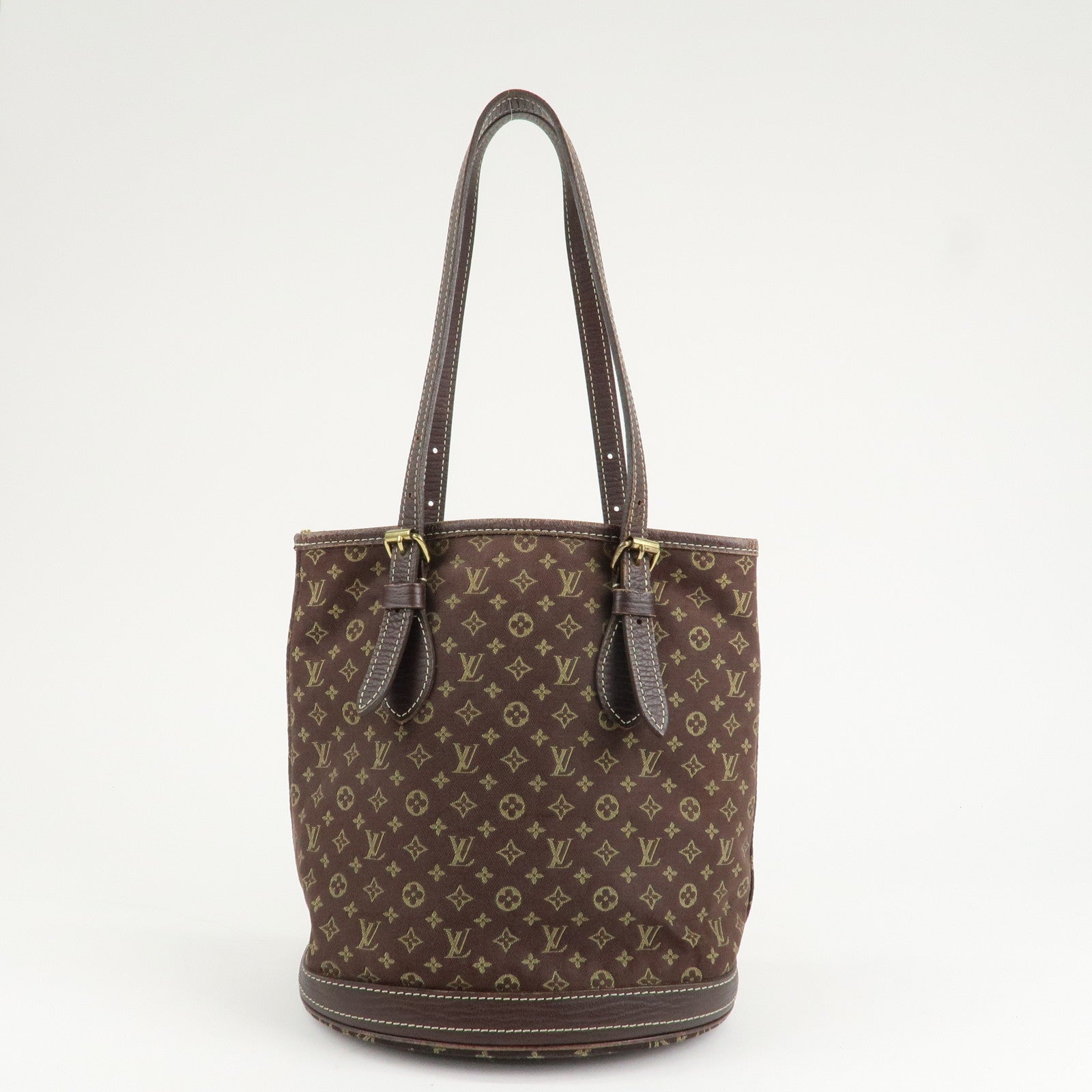 Louis Vuitton Monogram Mini Lin Bucket PM Shoulder Bag M95226 Used