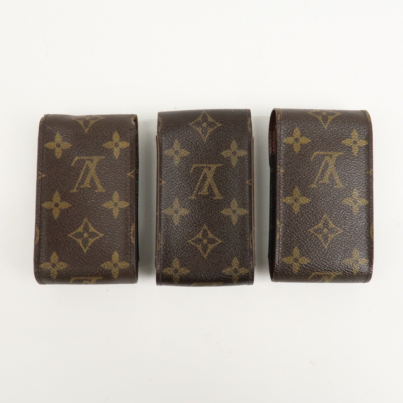 Louis Vuitton Set of 3 Monogram Etui Cigarette Case M63024 Used