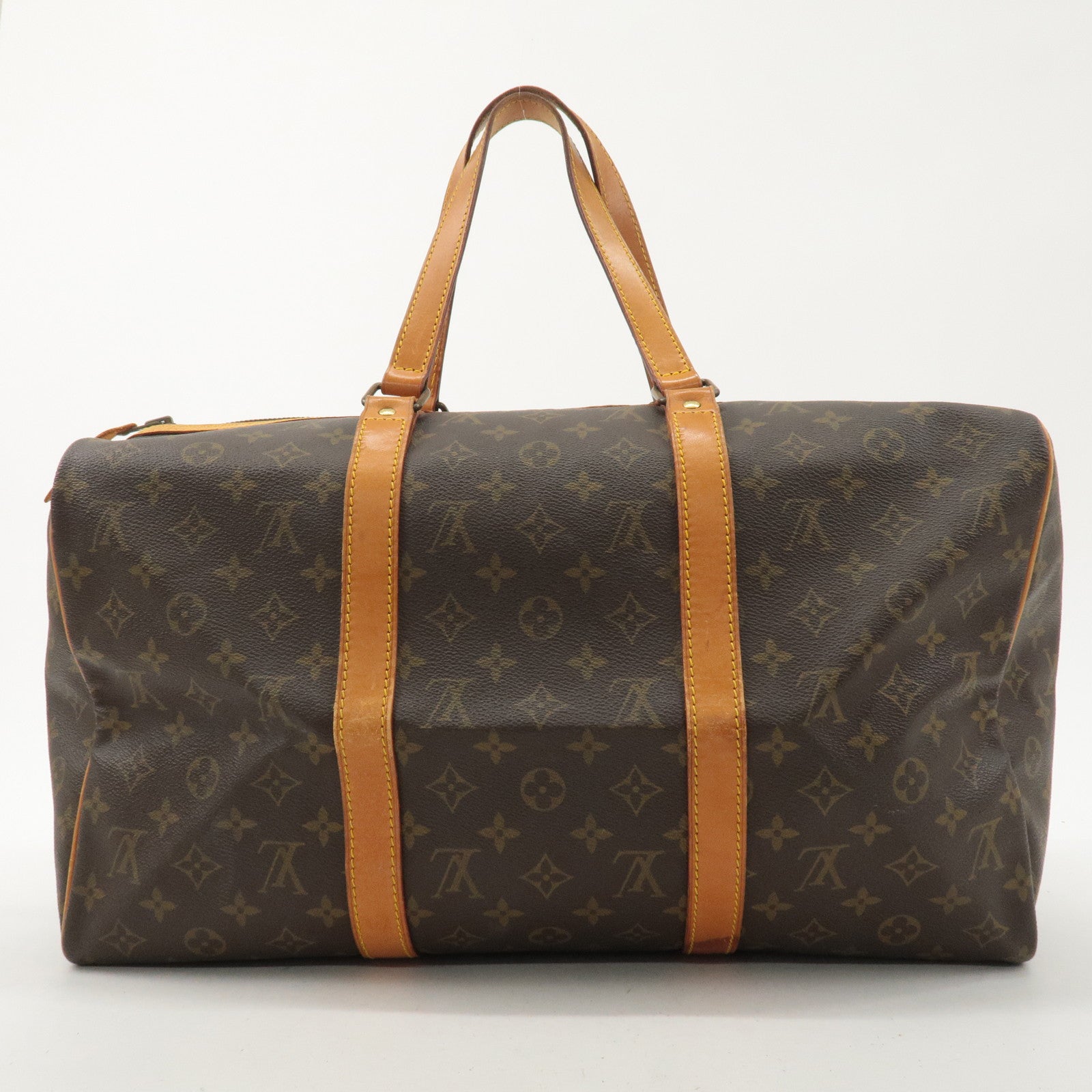 Louis Vuitton Monogram Sac Souple 45 Boston Bag Brown M41624