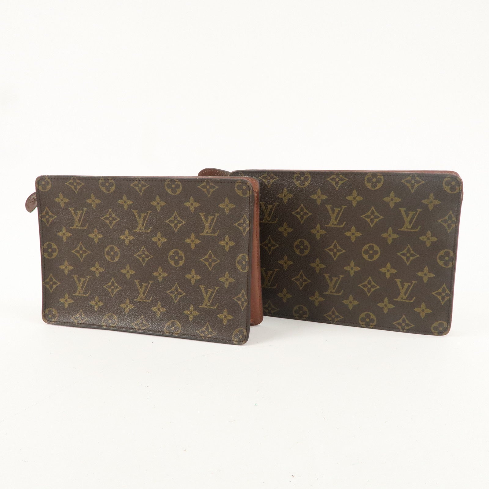 Louis Vuitton Monogram Set of 2 Pochette Homme Clutch Bag M51795