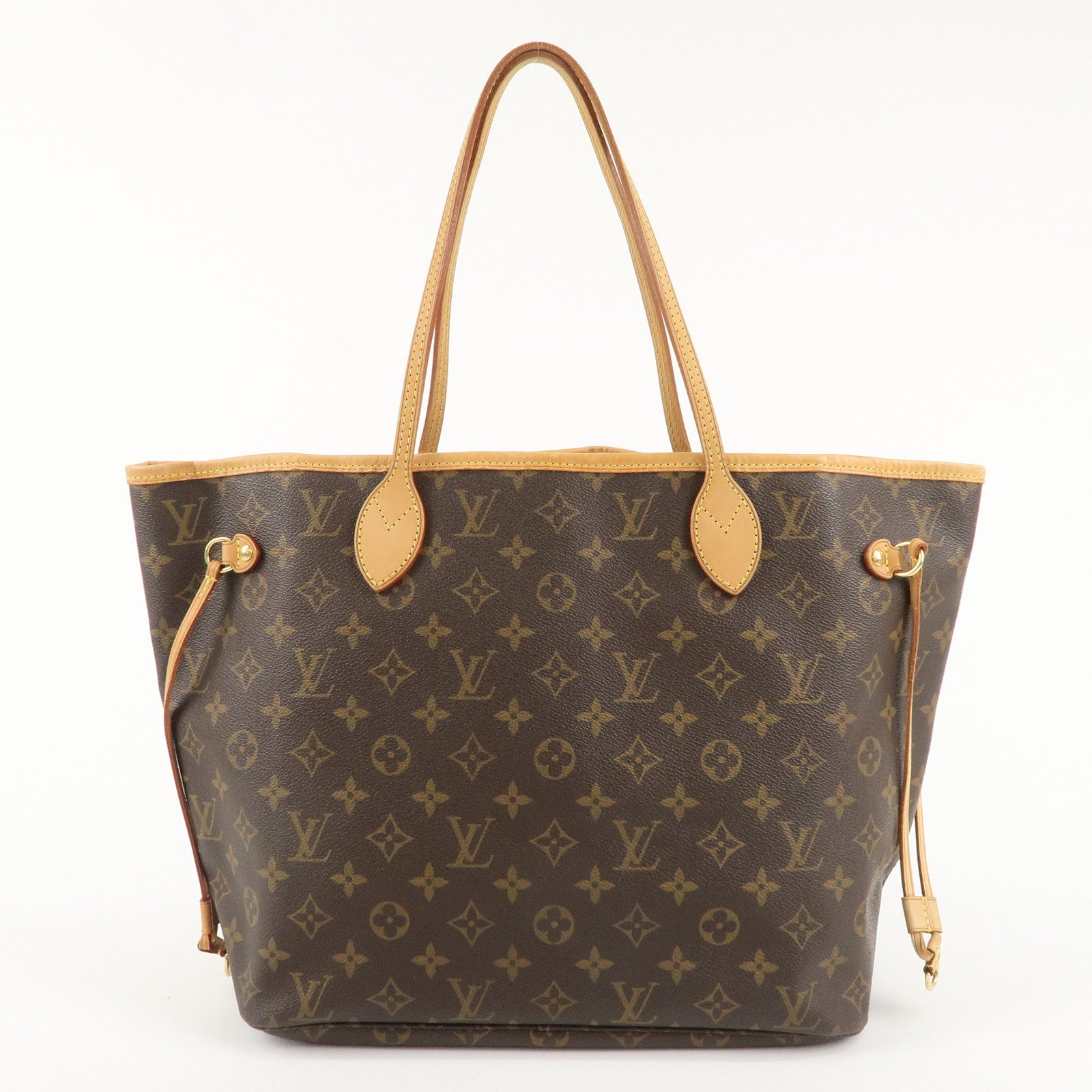 Louis Vuitton Monogram Neverfull MM Tote Bag Brown M40156