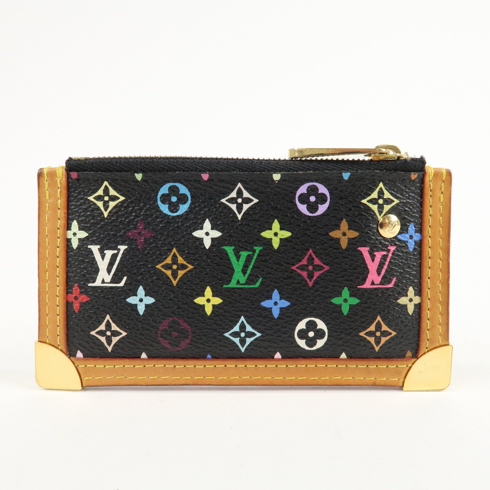 Louis Vuitton Monogram Multi Color Pochette Cles Noir M92654 Used