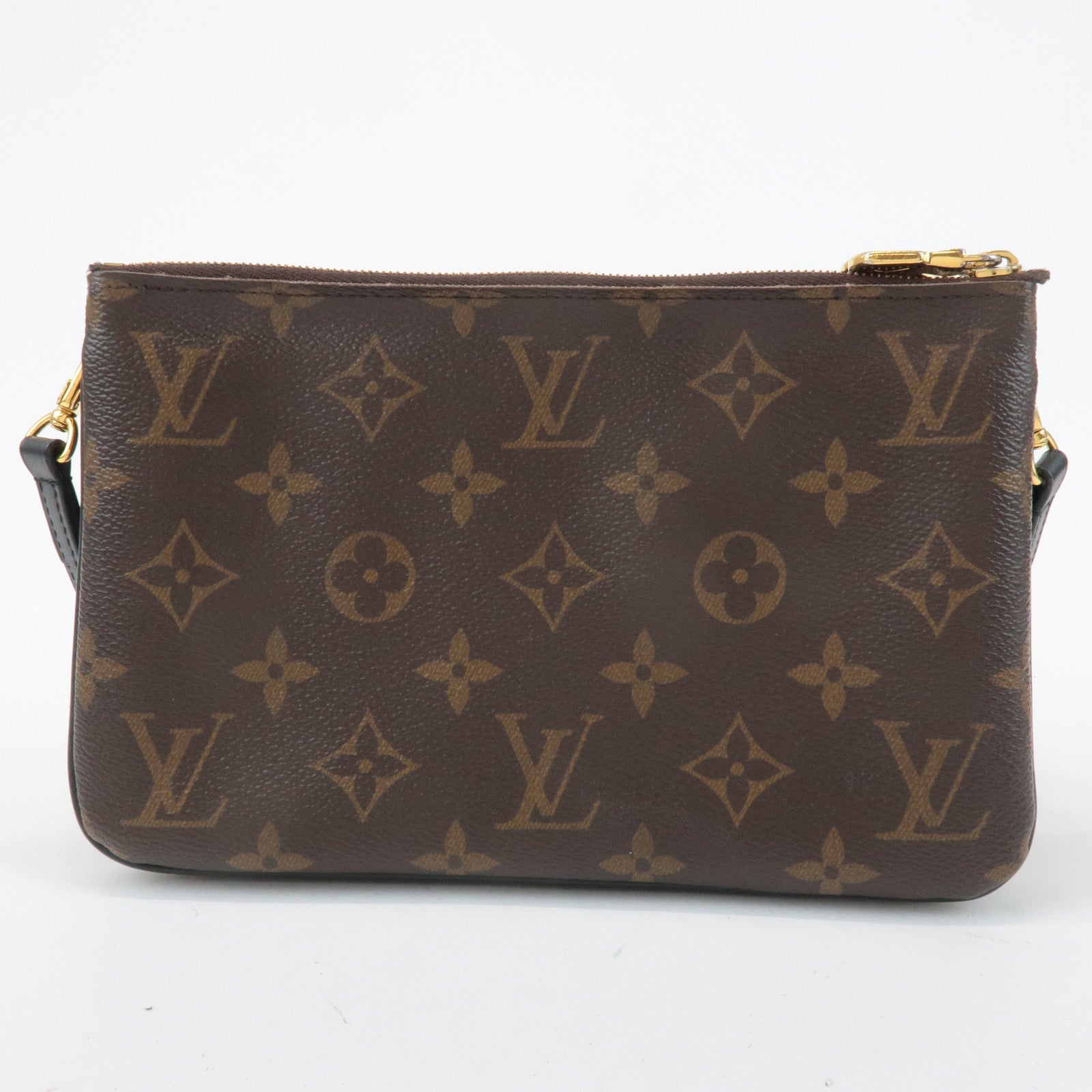 Louis Vuitton Monogram Reverse Pochette Double Zip Bag M69203