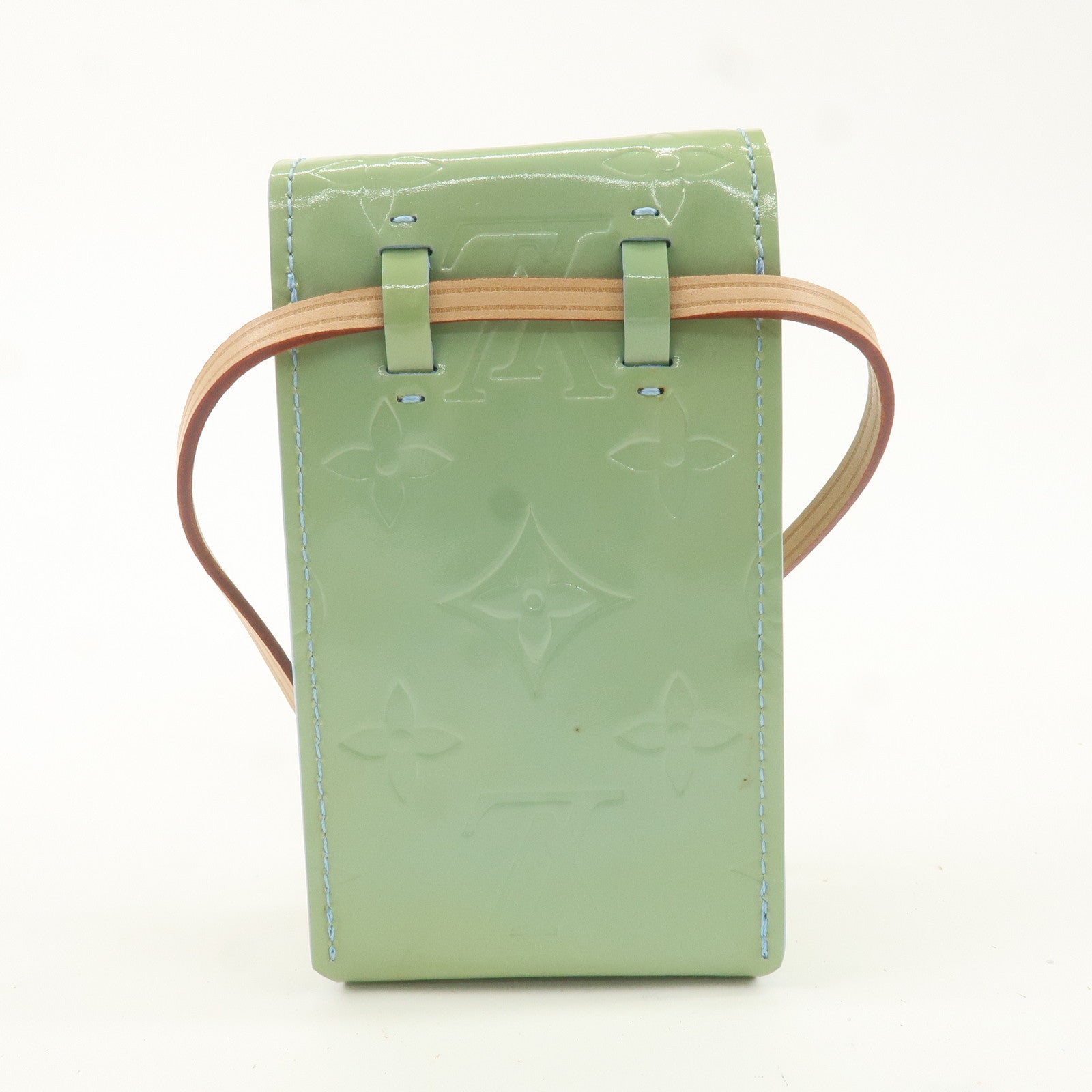 LV Monogram Vernis Green Cigarette Case