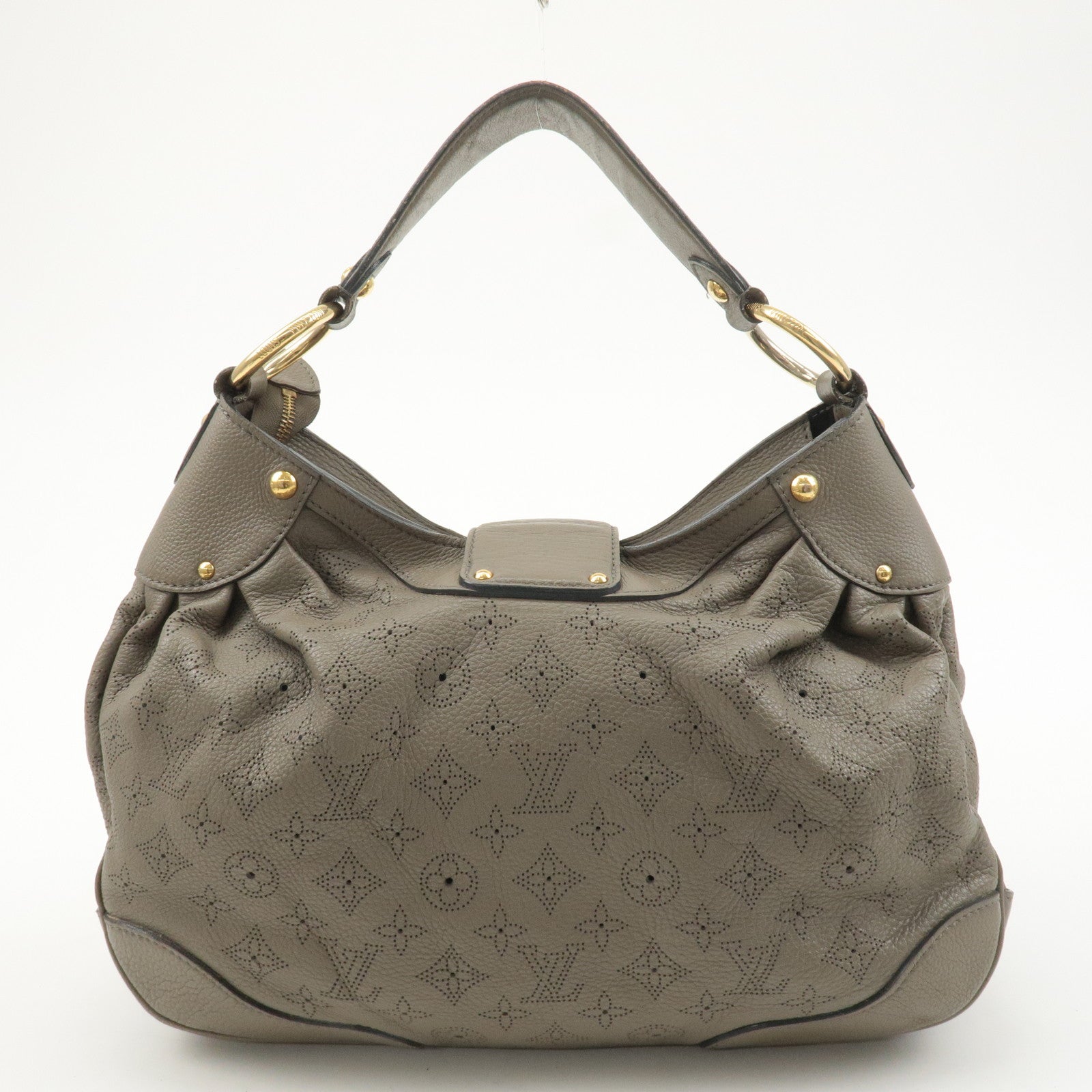 Louis Vuitton Monogram Mahina Solar PM Hand Bag Taupe M93124