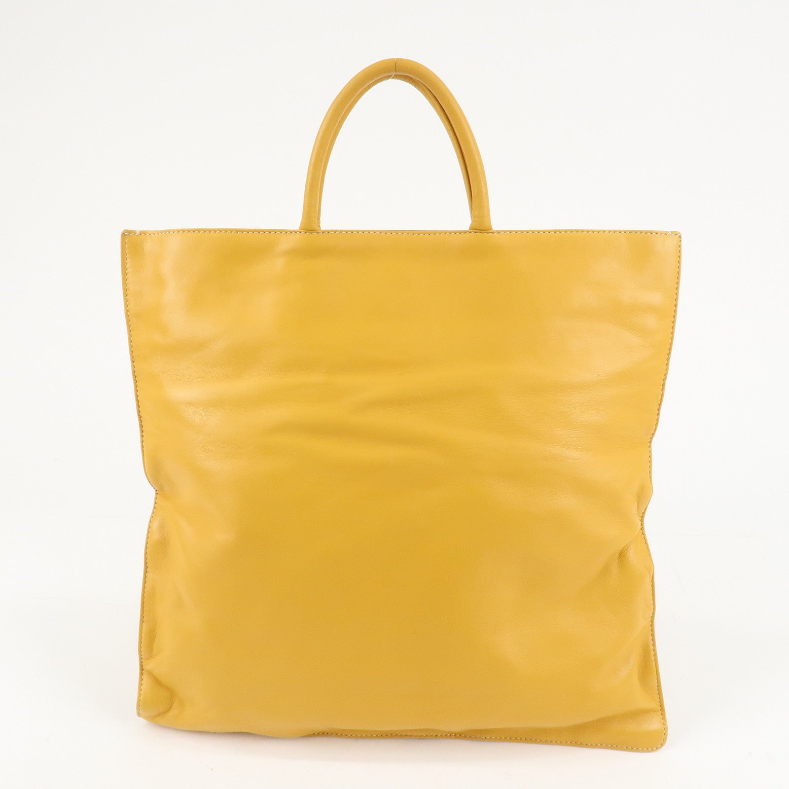 LOEWE Anagram Nappa Aire Leather Tote Bag Shoulder Bag Yellow