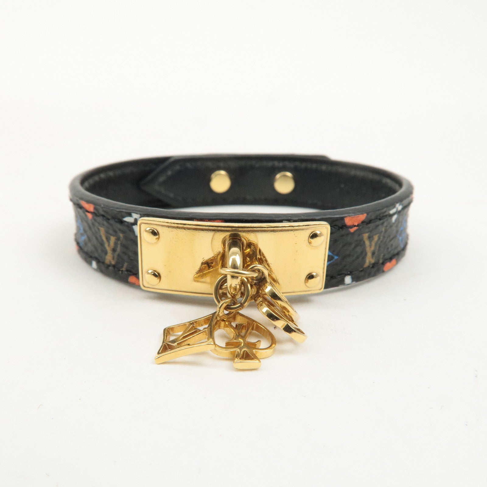 Louis Vuitton Monogram Bracelet Game On Collection Black MP285