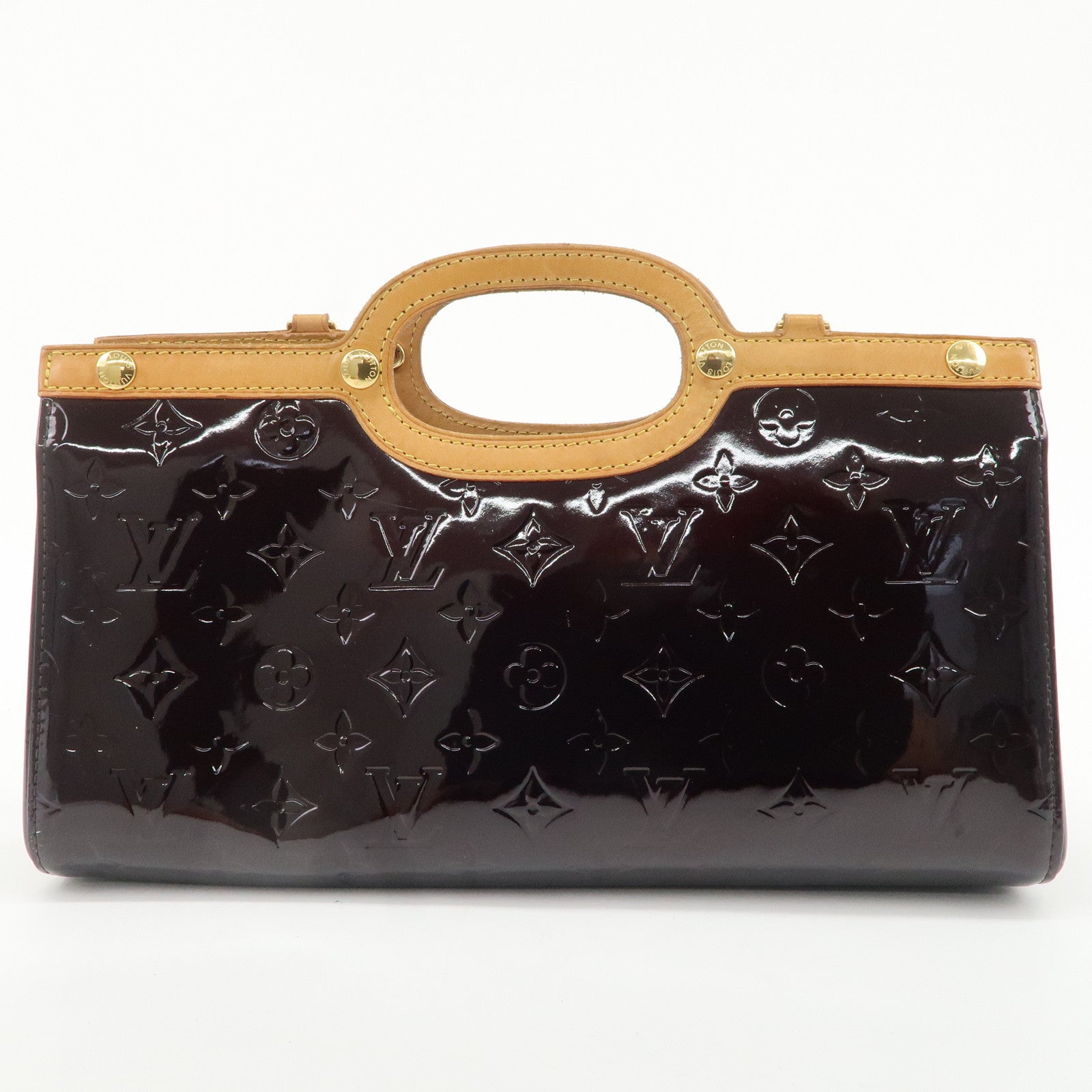 Louis Vuitton Monogram Vernis Roxbury Drive Bag Amarante M91995 Used