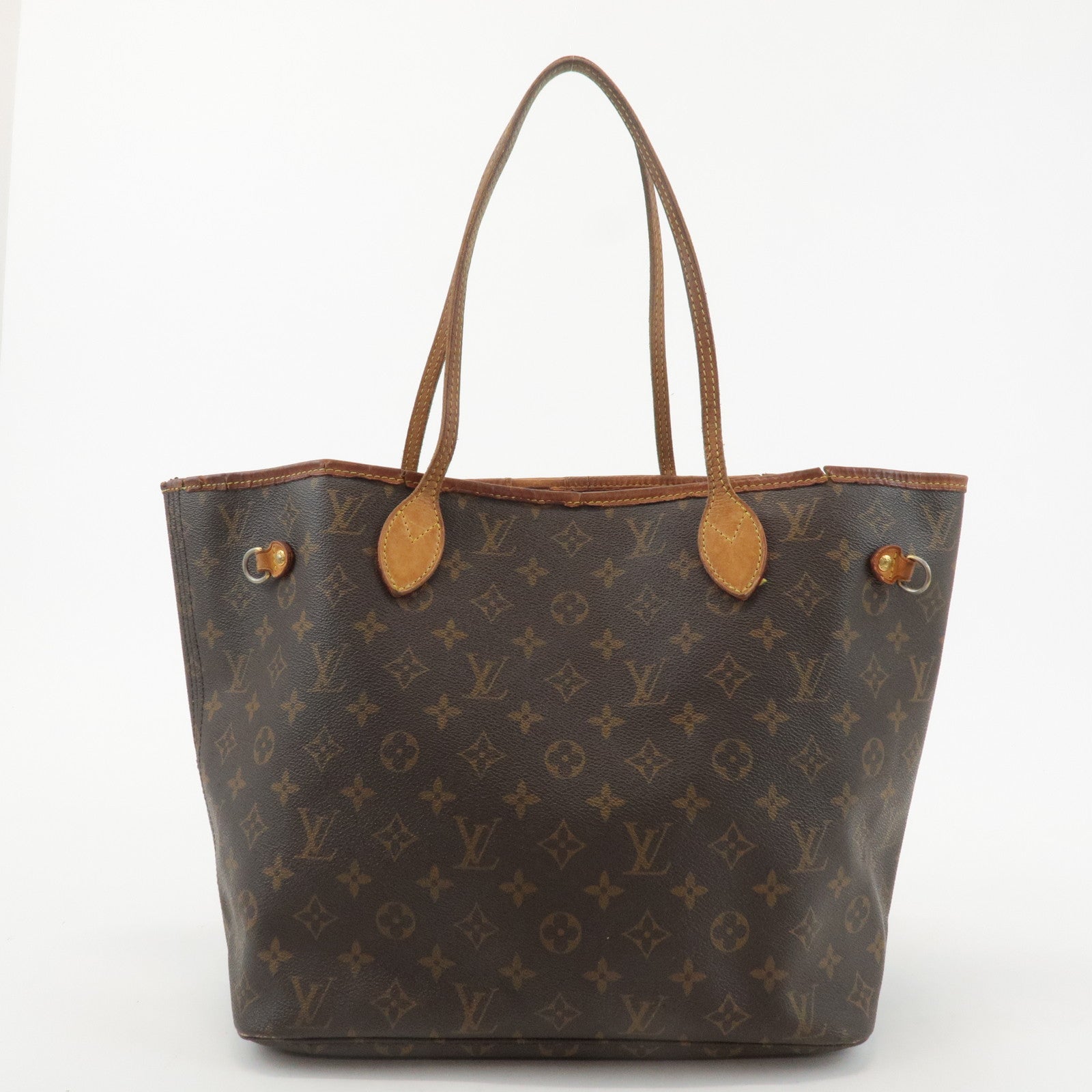 Louis Vuitton Monogram Neverfull MM Tote Bag Brown M40156