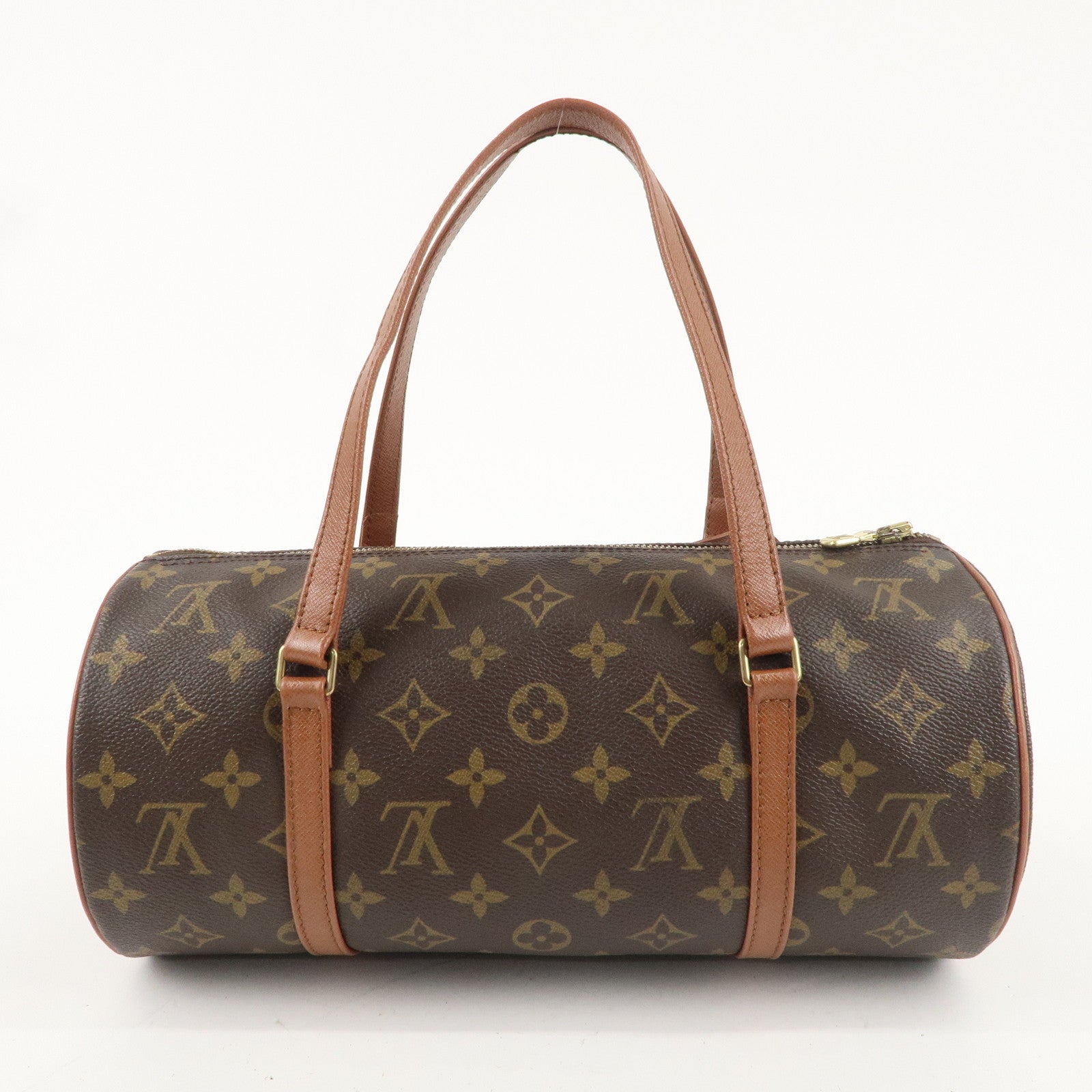 Louis Vuitton Monogram Papillon 30 Hand Bag 
Pouch Brown M51365