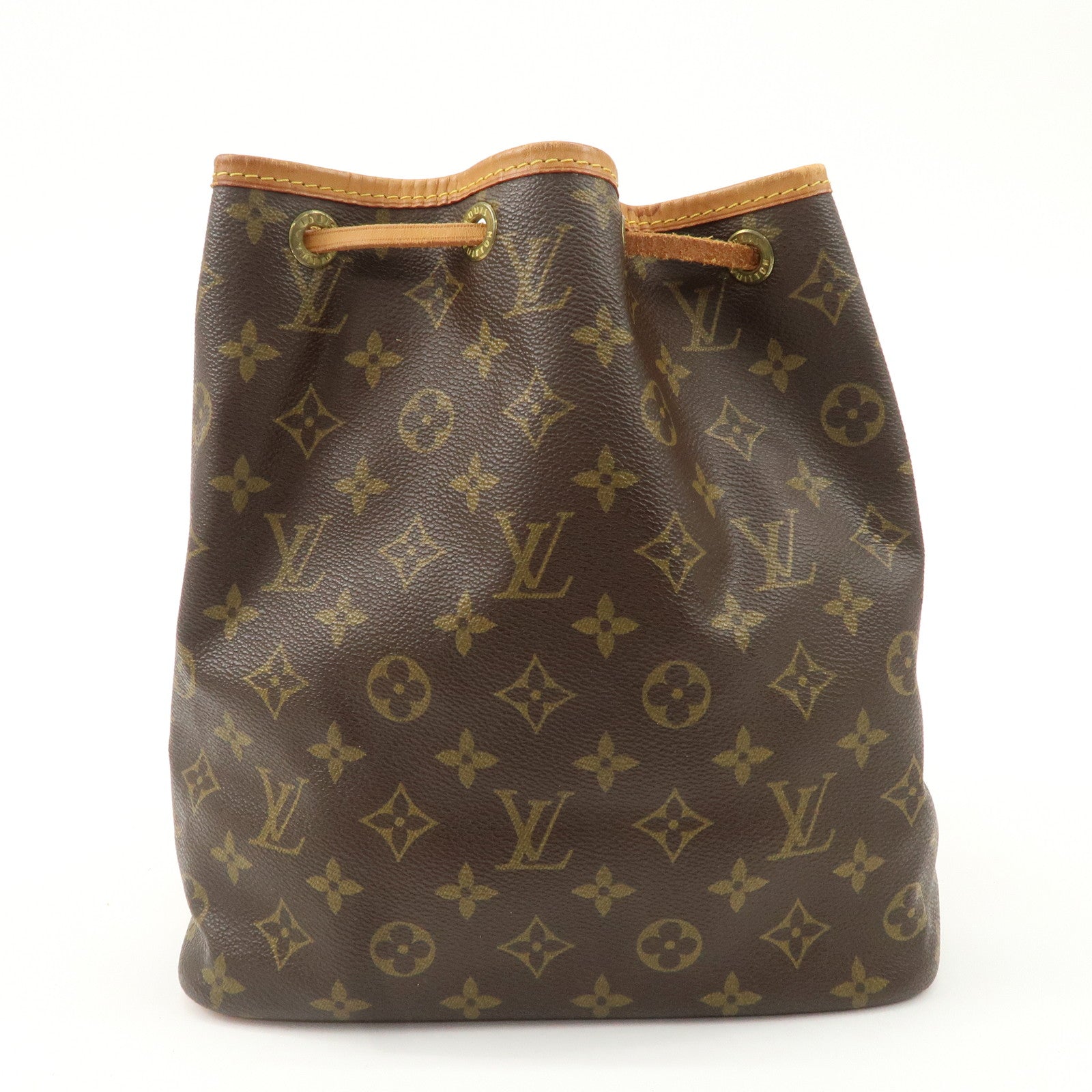 Louis Vuitton Monogram Petit Noe Shoulder Bag Brown M42226