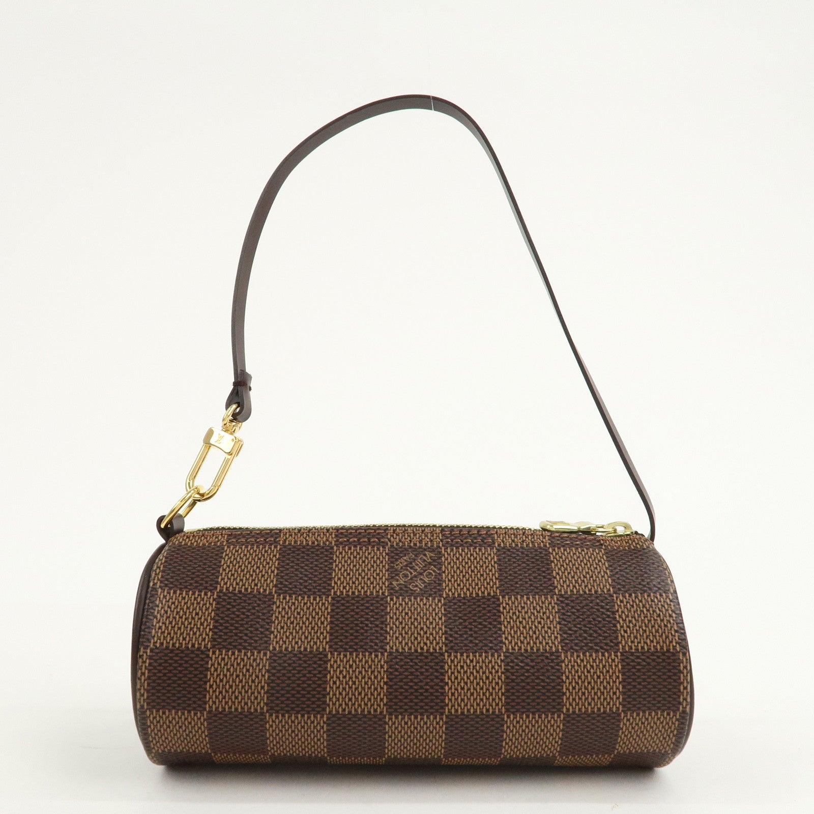 Louis Vuitton Damier Ebene Mini Pouch for Papillon Bag Brown Used