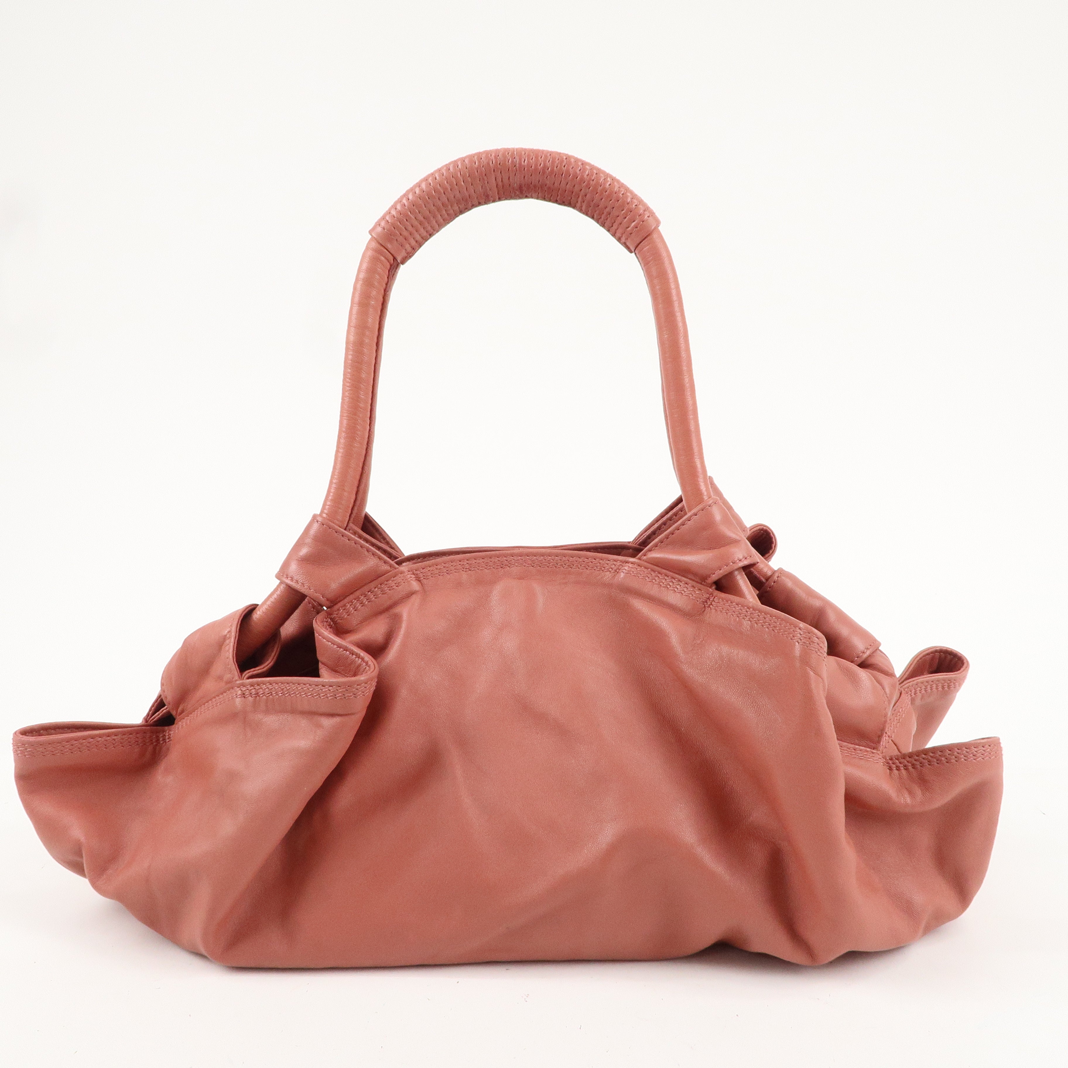 LOEWE Leather Nappa Aire Hand Bag Shoulder Bag Pink