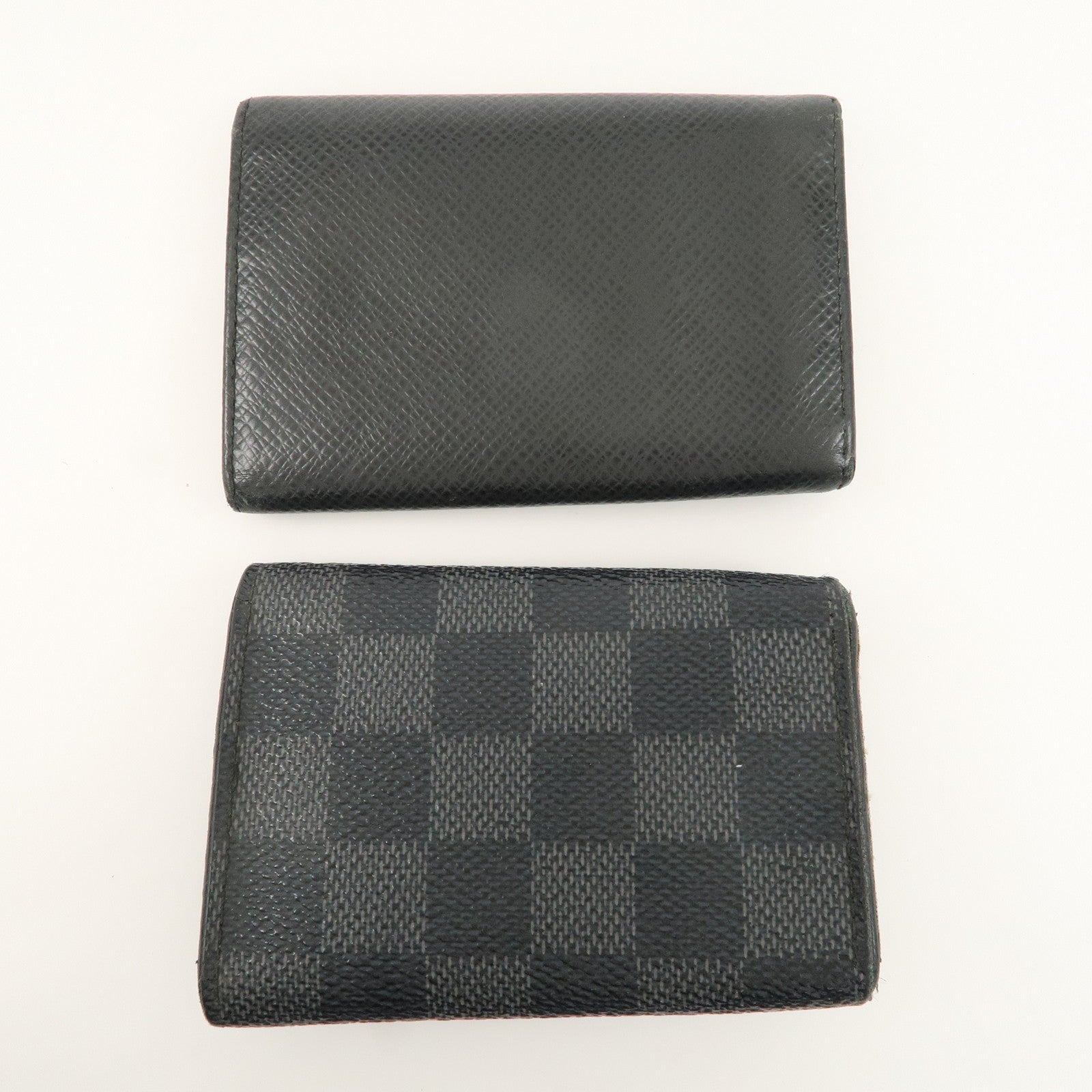 Set of 2 Louis Vuitton Taiga Damier Graphite KeyCase M30500 N62662