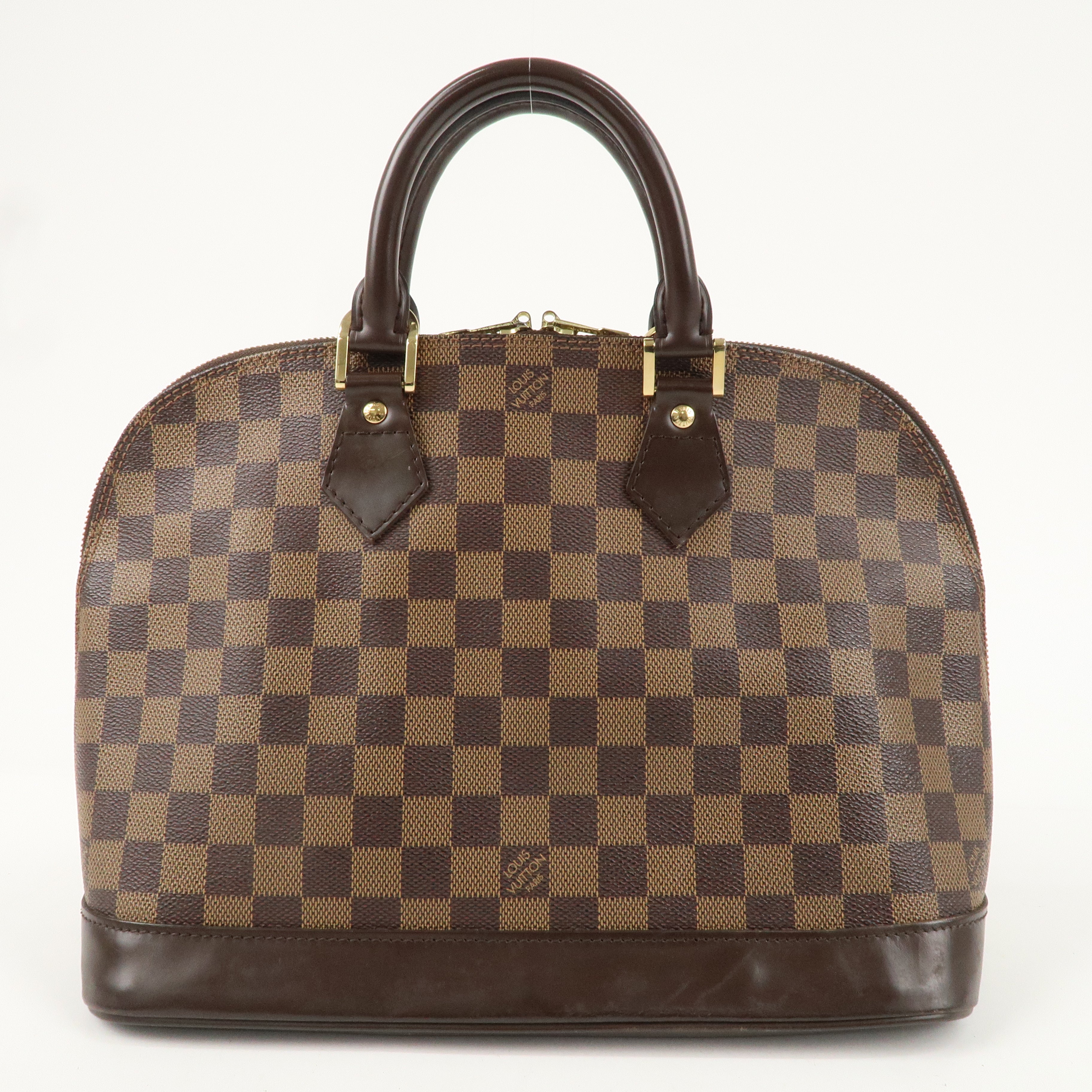 Louis Vuitton Damier Alma Hand Bag Brown N51131