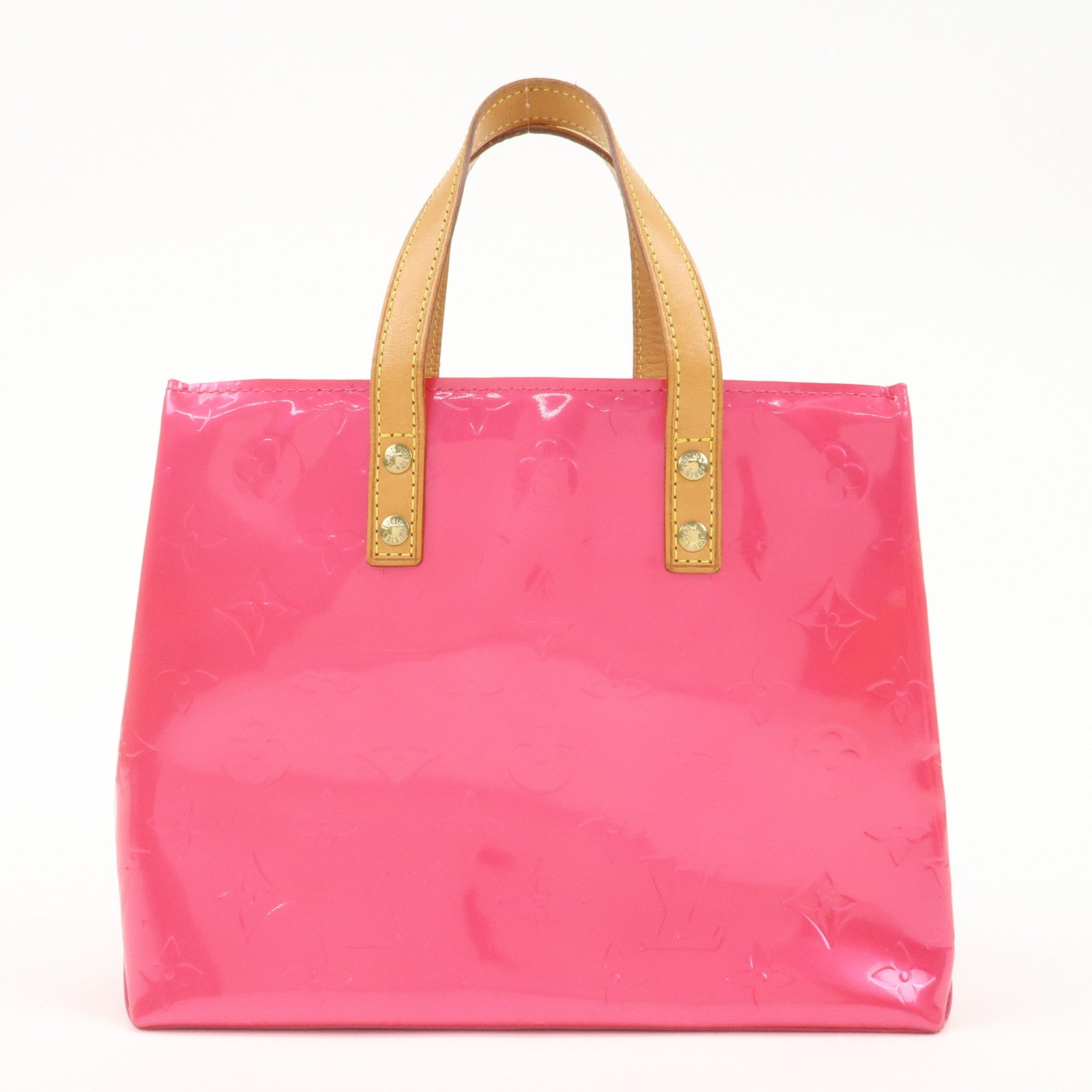 Louis Vuitton Monogram Vernis Lead PM Hand Bag Pink M91221 Used