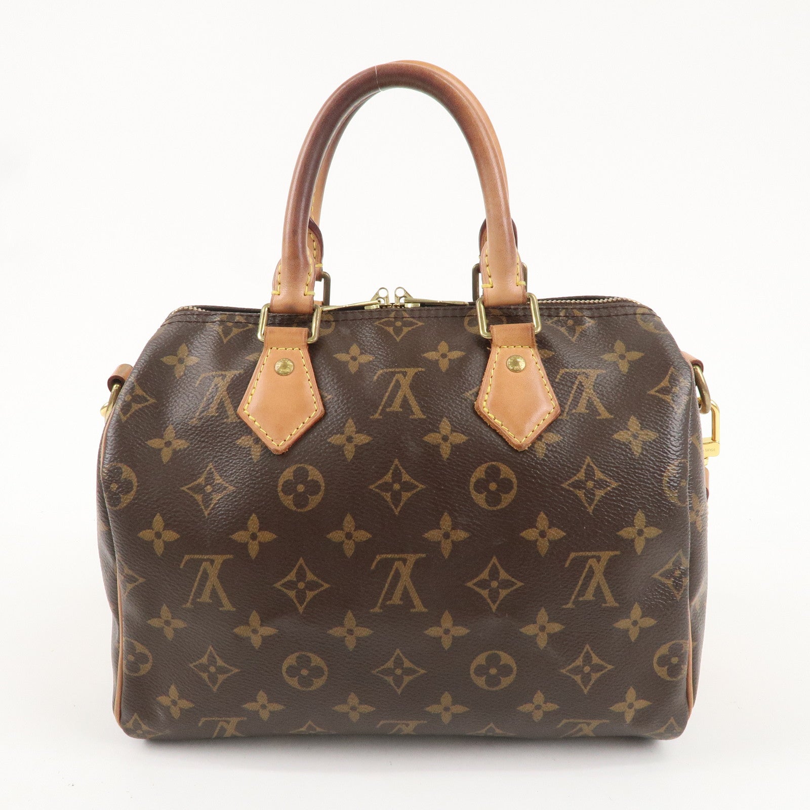 Louis Vuitton Monogram Speedy Bandouliere 25 Brown M41113