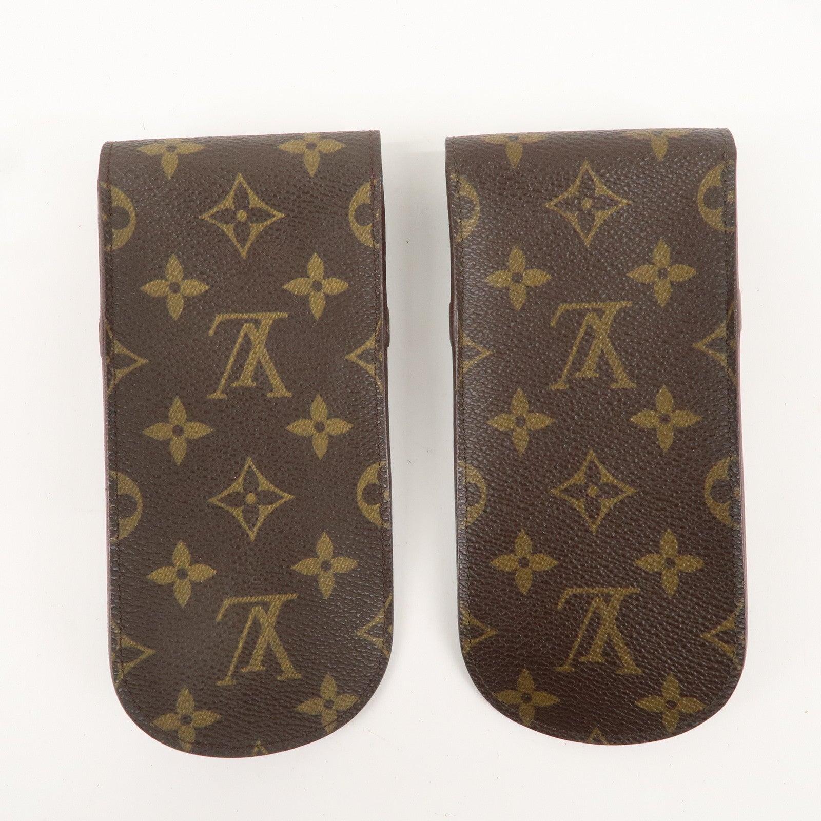 Louis Vuitton Monogram Set of 2 etui a lunettes lavel Glasses Case