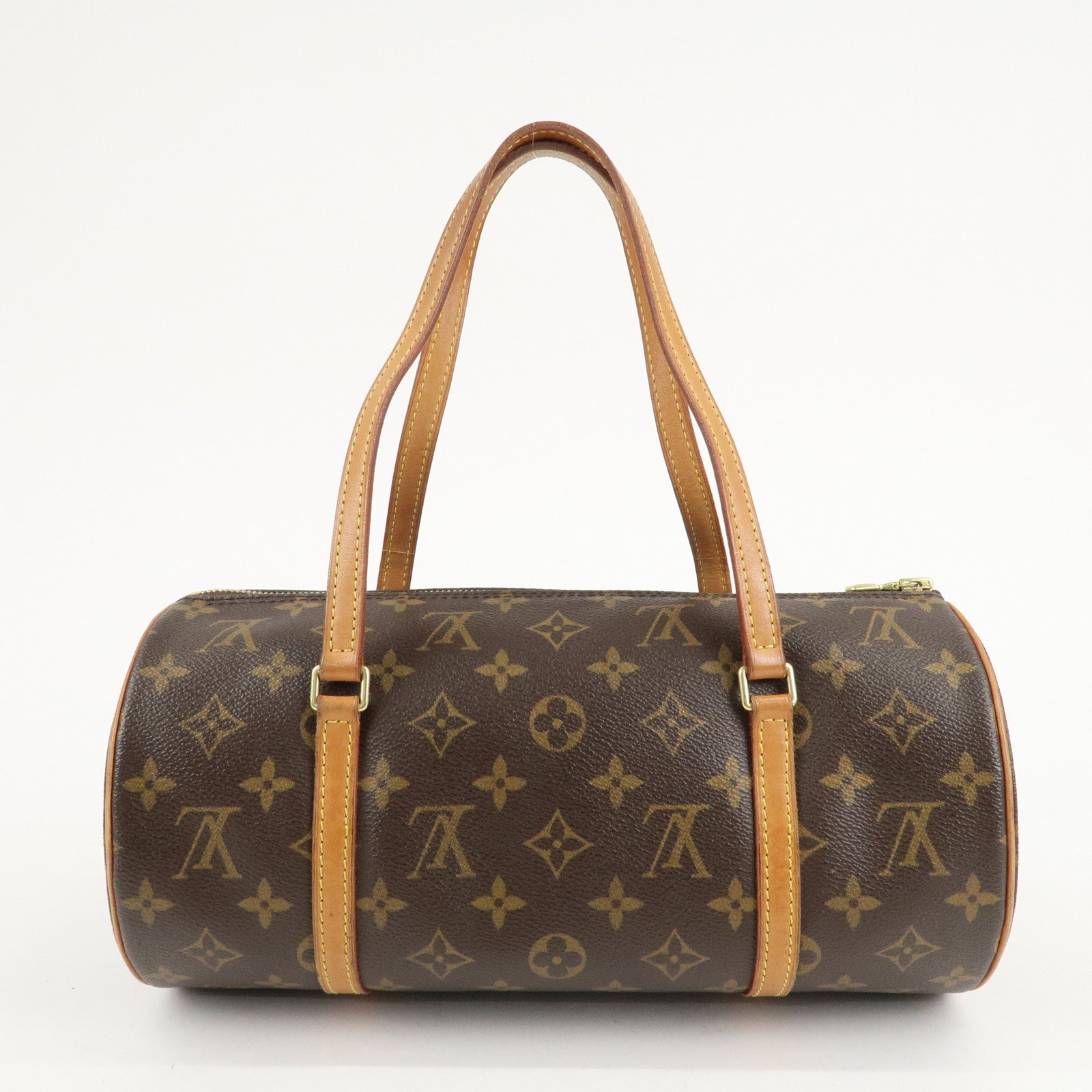 Louis Vuitton Monogram Papillon 30 Hand Bag Brown M51385 Used