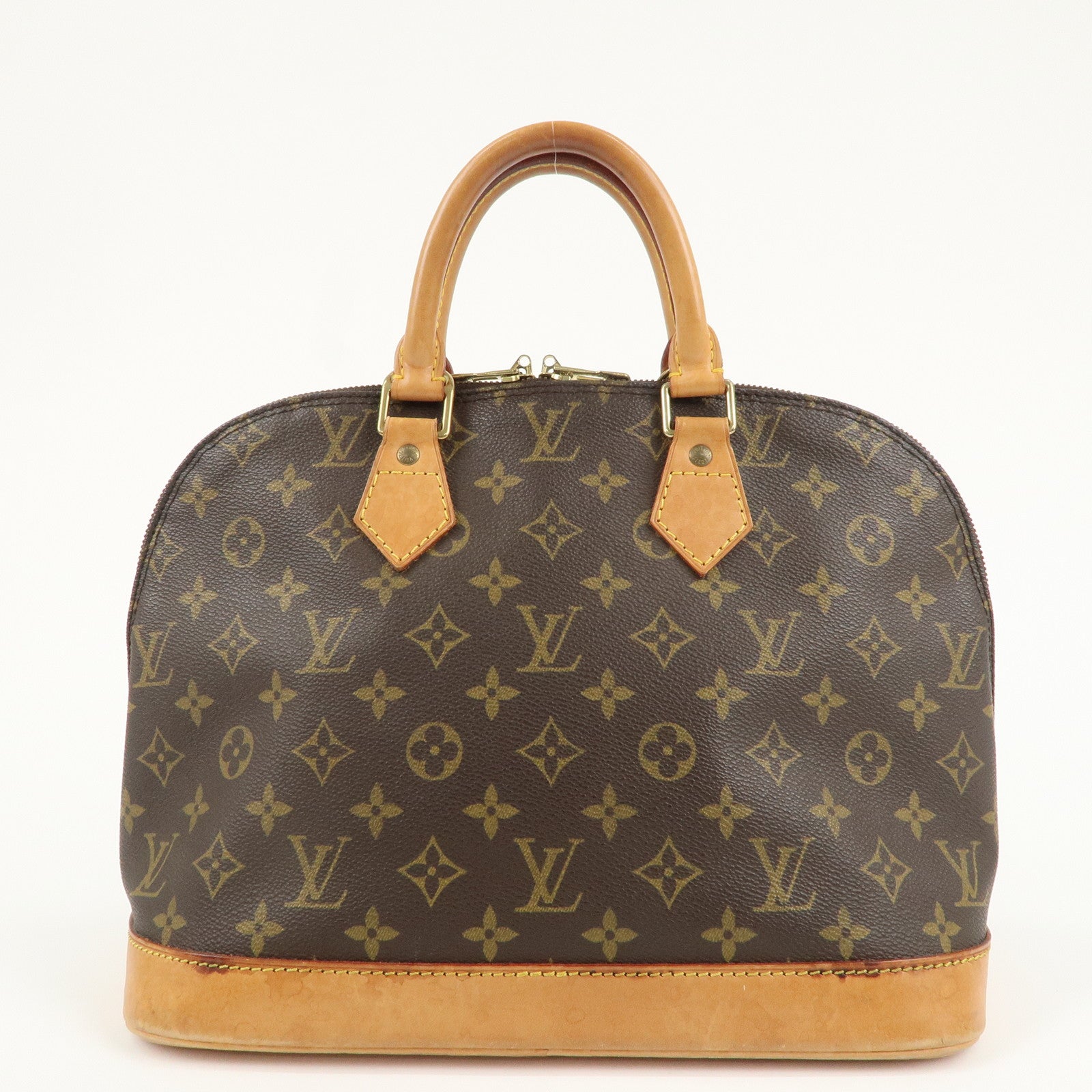 Louis Vuitton Monogram Alma Hand Bag Brown M51130