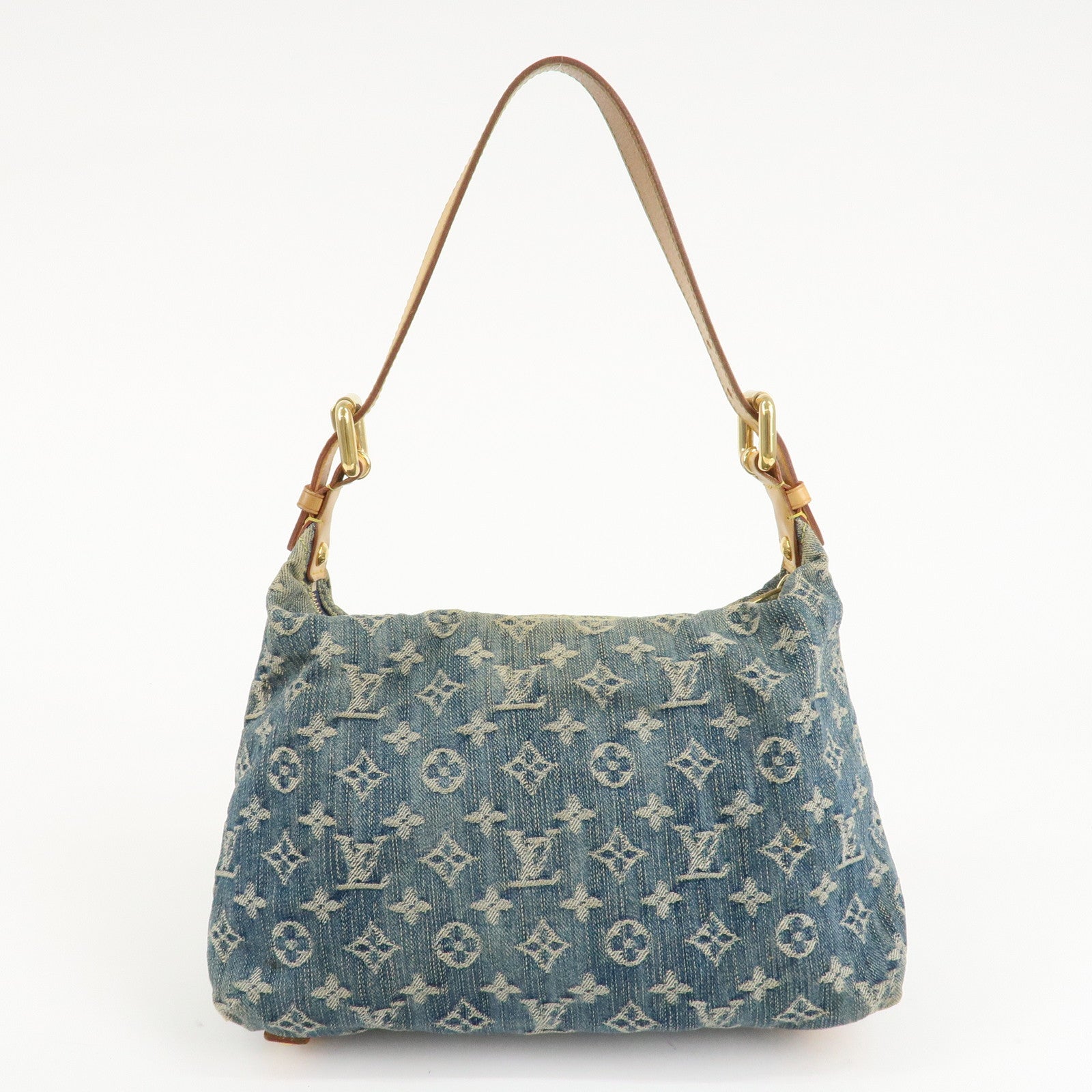 Louis Vuitton Monogram Denim Baggy PM 2Way Shoulder Bag M95049 Used