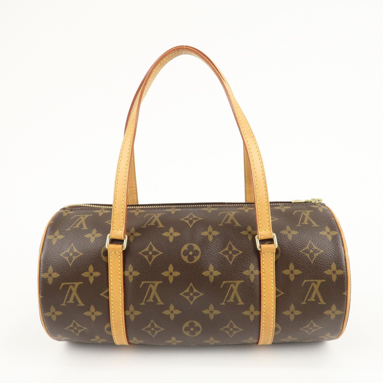 Louis Vuitton Monogram Papillon 30 Hand Bag Brown M51385 Used