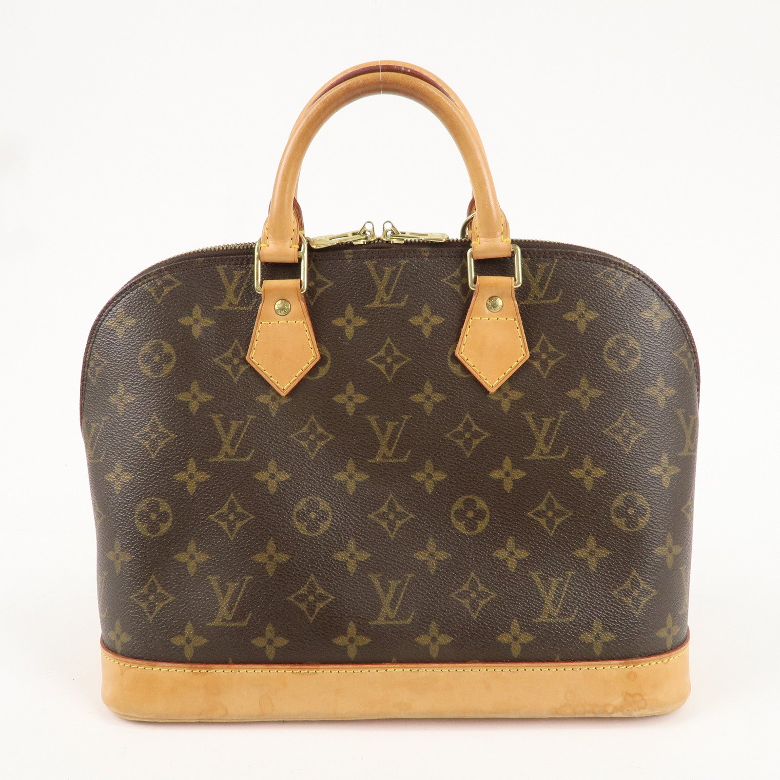 Louis Vuitton Monogram Alma Hand Bag Brown M51130