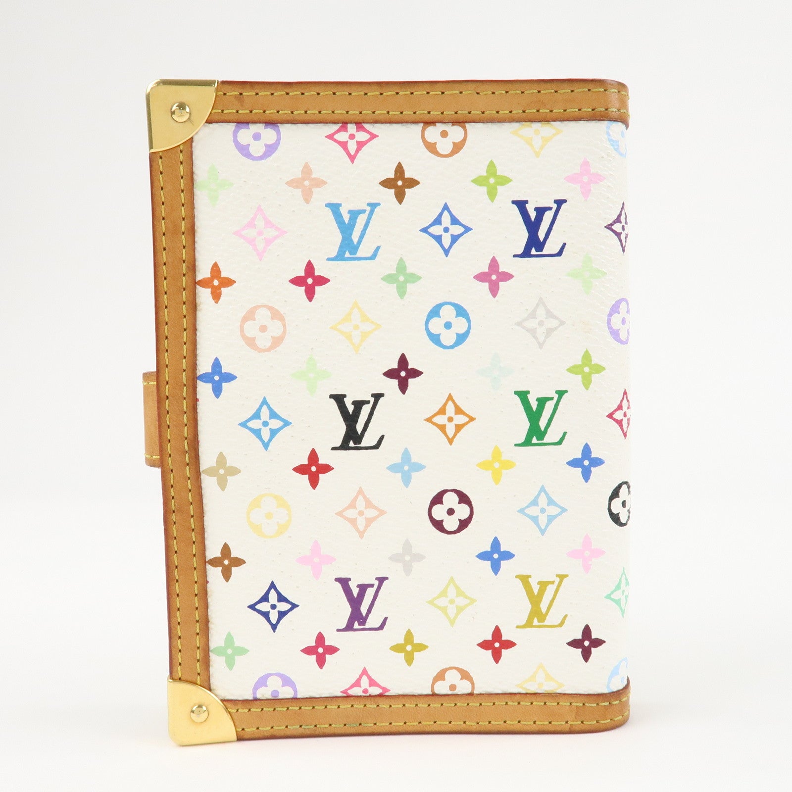 Louis Vuitton Monogram Multi Color Agenda PM Planner Cover R20896 Used