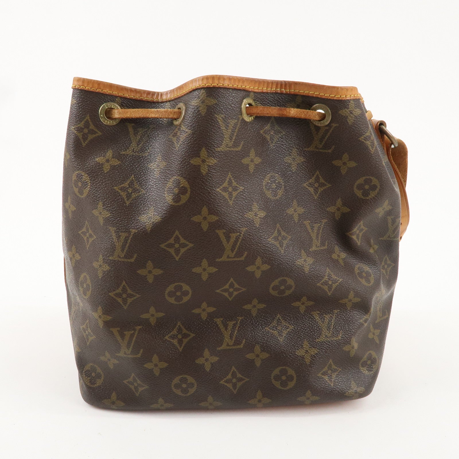 Louis Vuitton Monogram Petit Noe Shoulder Bag Brown M42226