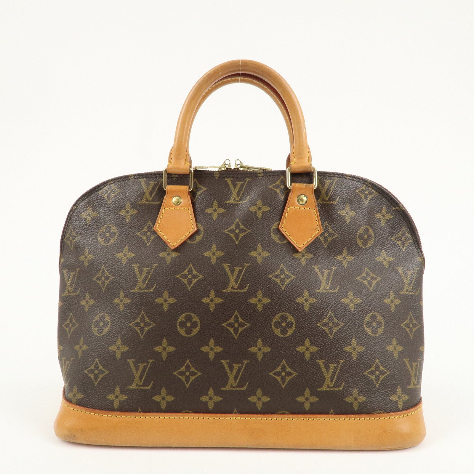 Louis Vuitton Monogram Alma Hand Bag Brown M51130