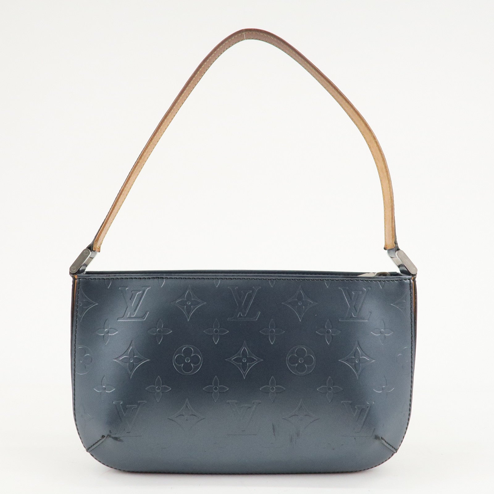 Louis Vuitton Monogram Matt Fowler Shoulder Bag Blue M55145 Used