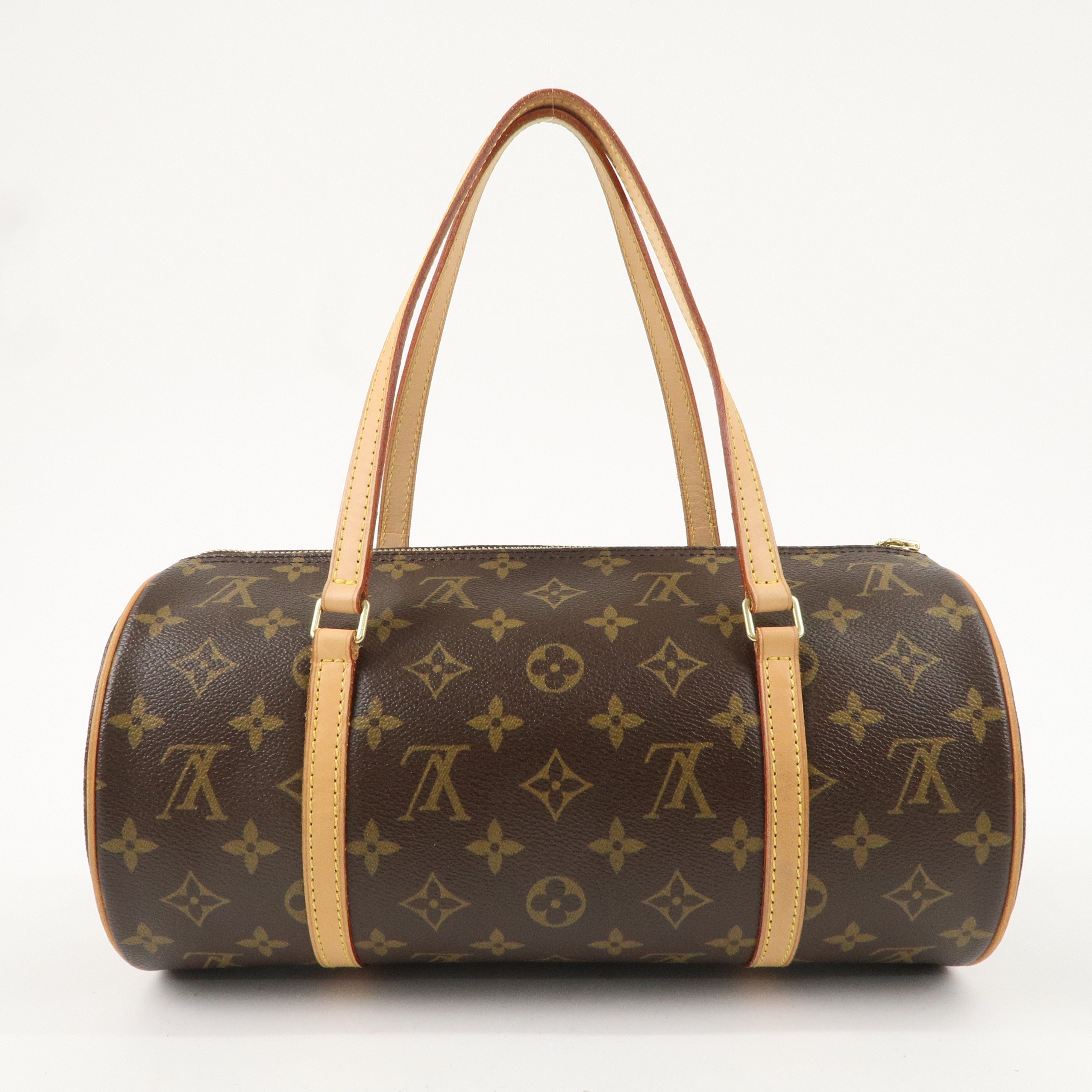 Louis Vuitton Monogram Papillon 30 Hand Bag 
Pouch Brown M51385